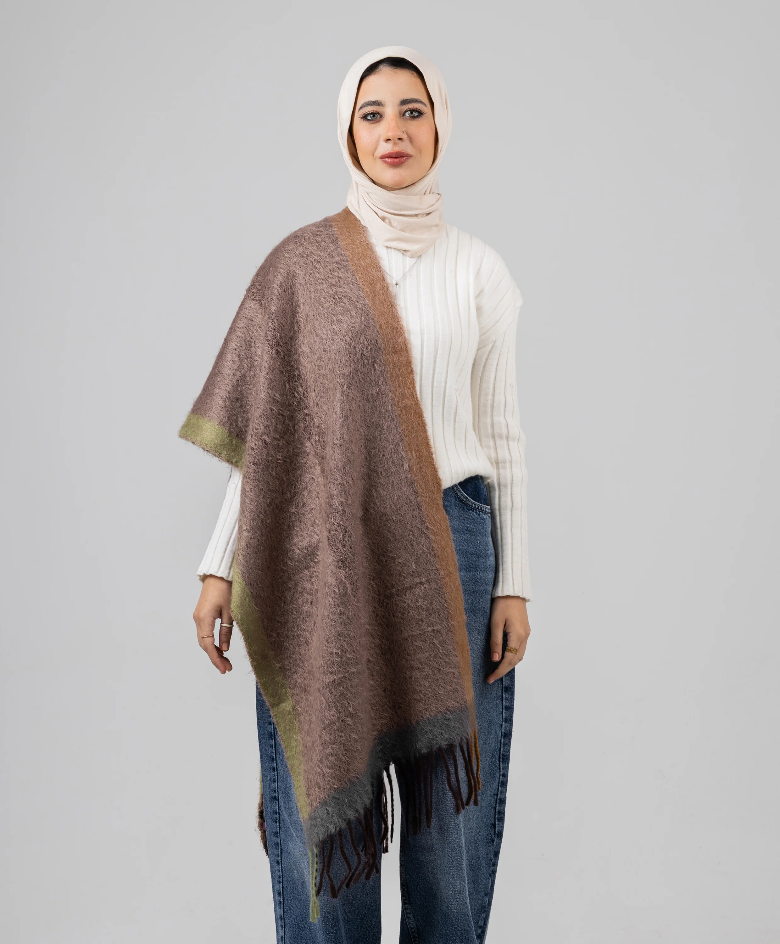 Painterly Winter Shawl - Image 10