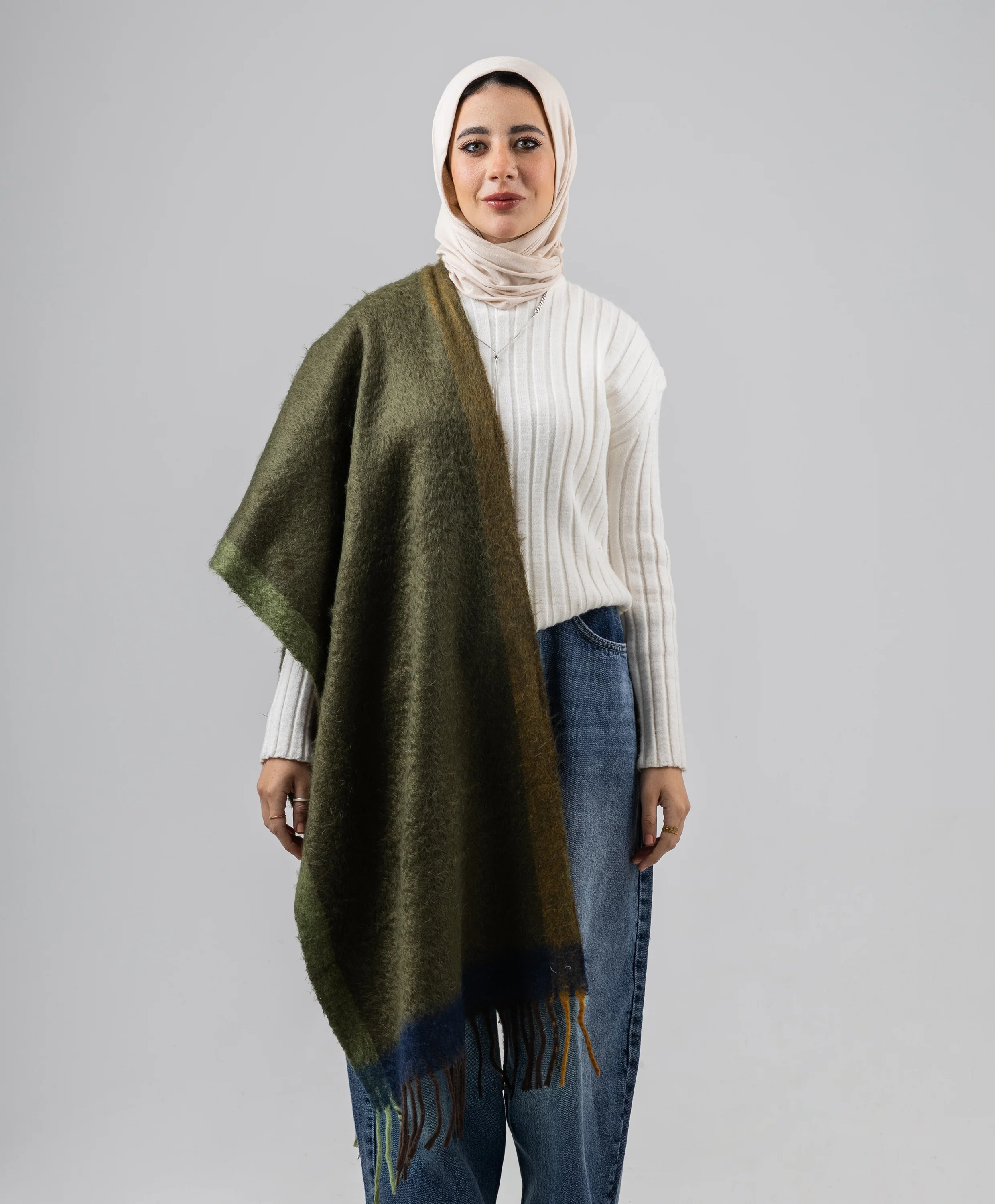 Painterly Winter Shawl - Image 11