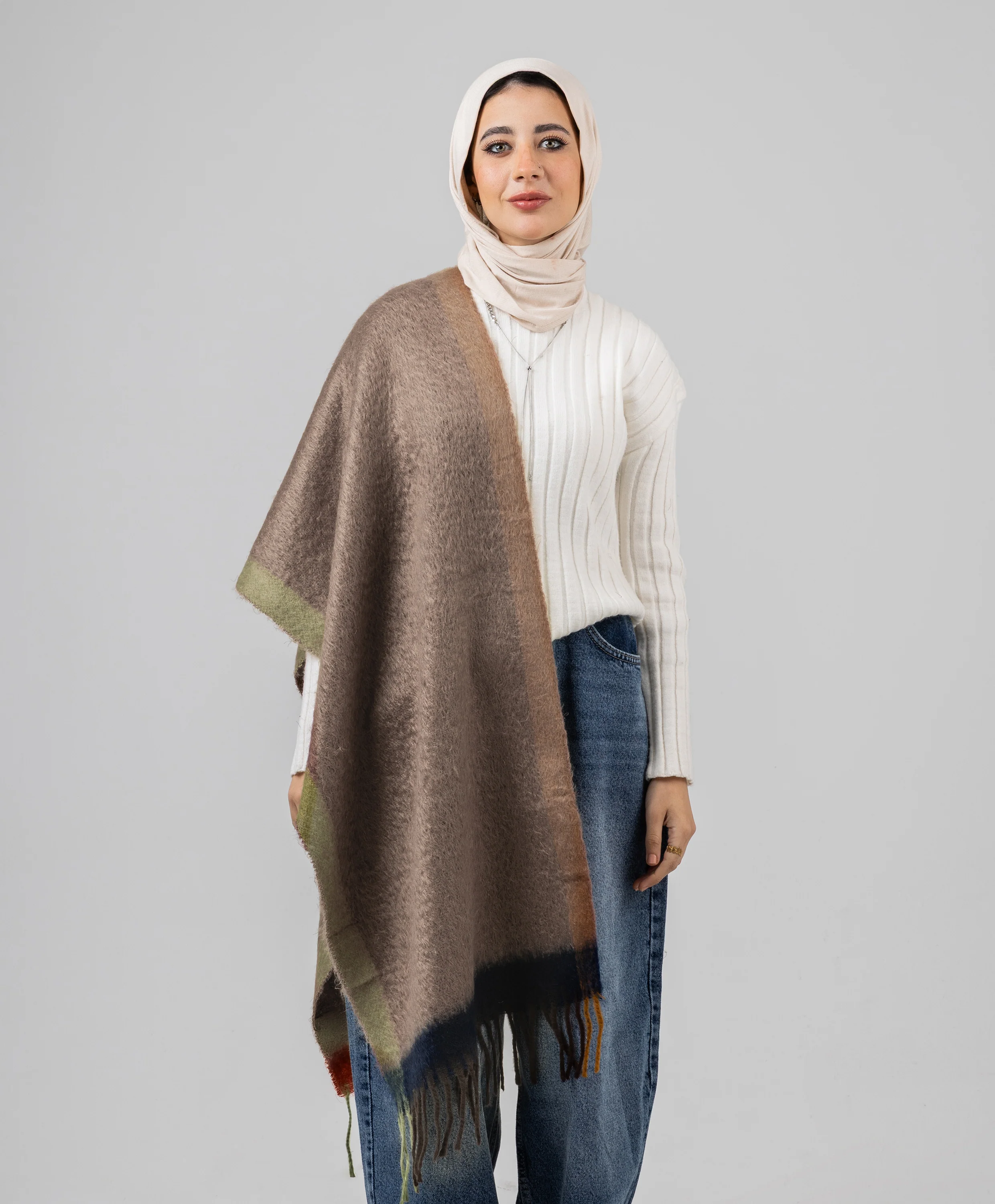 Painterly Winter Shawl - Image 4