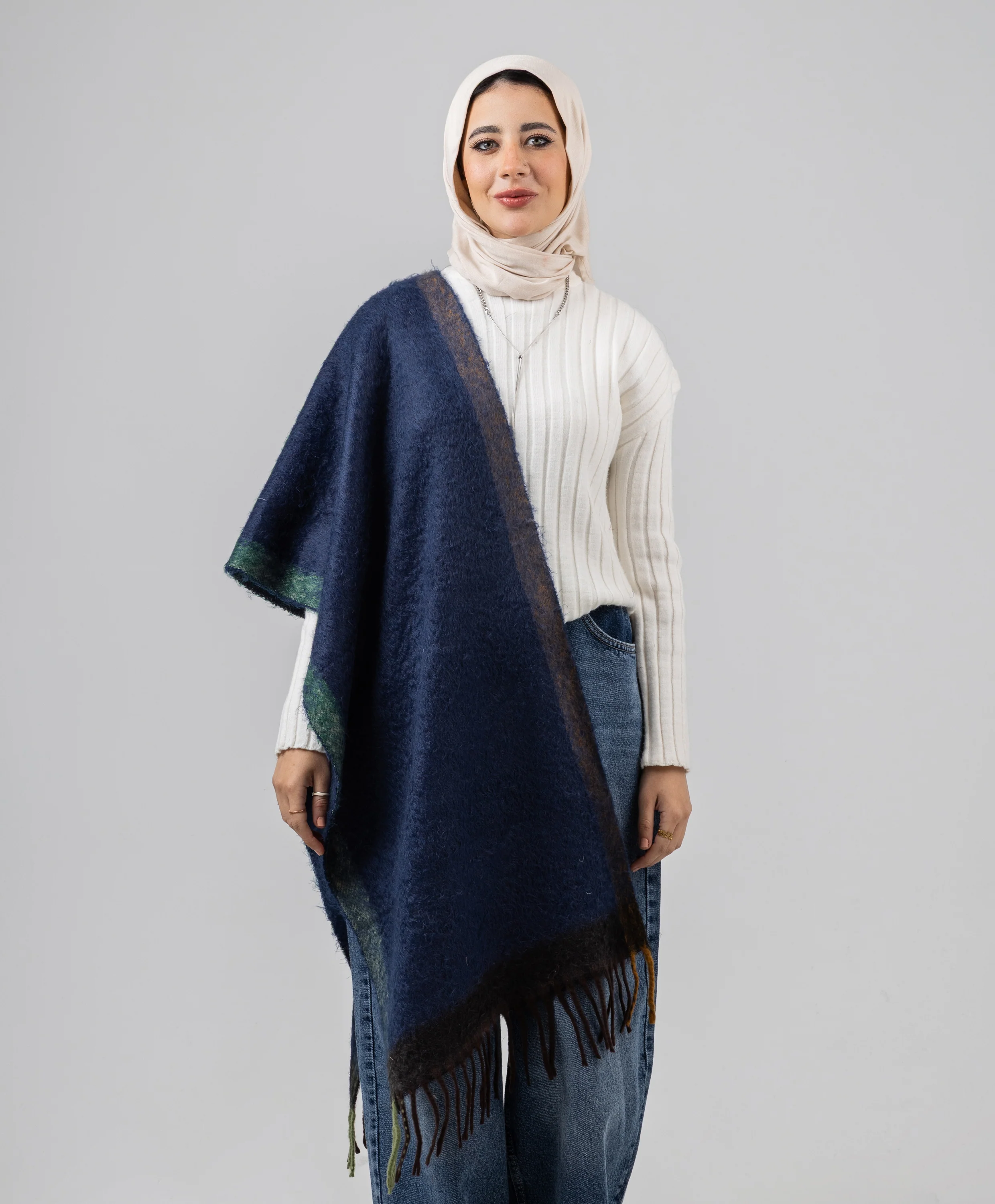 Painterly Winter Shawl - Image 5