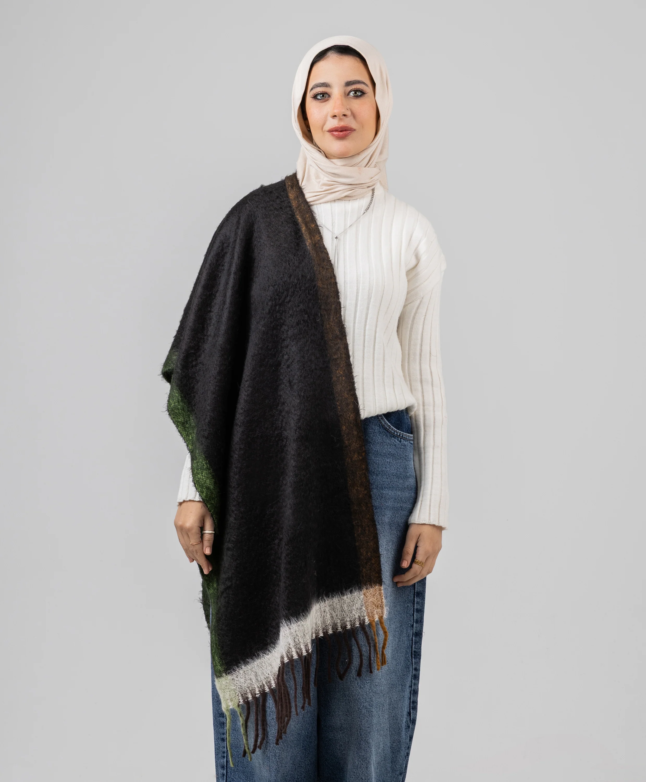 Painterly Winter Shawl - Image 6