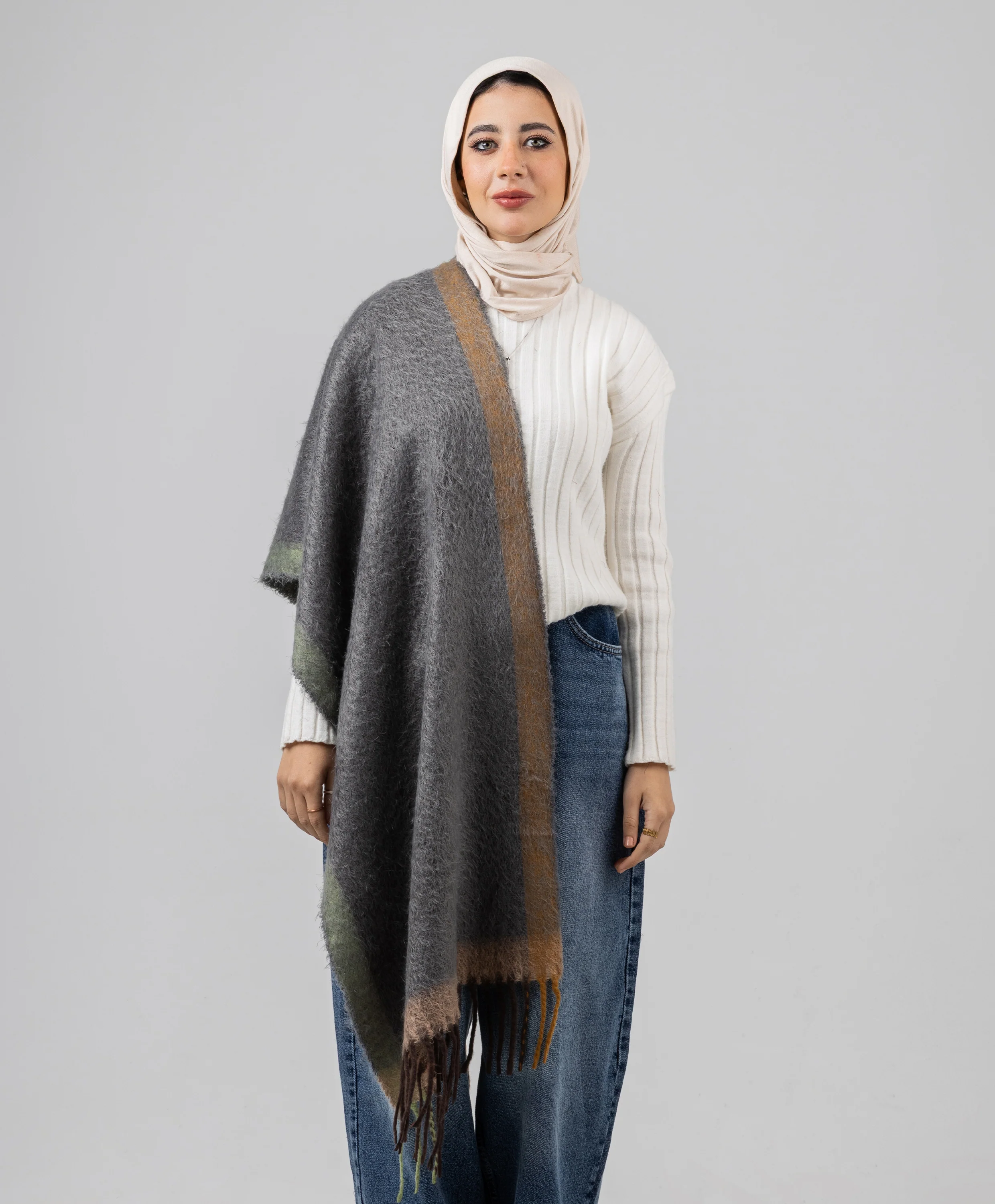 Painterly Winter Shawl - Image 7