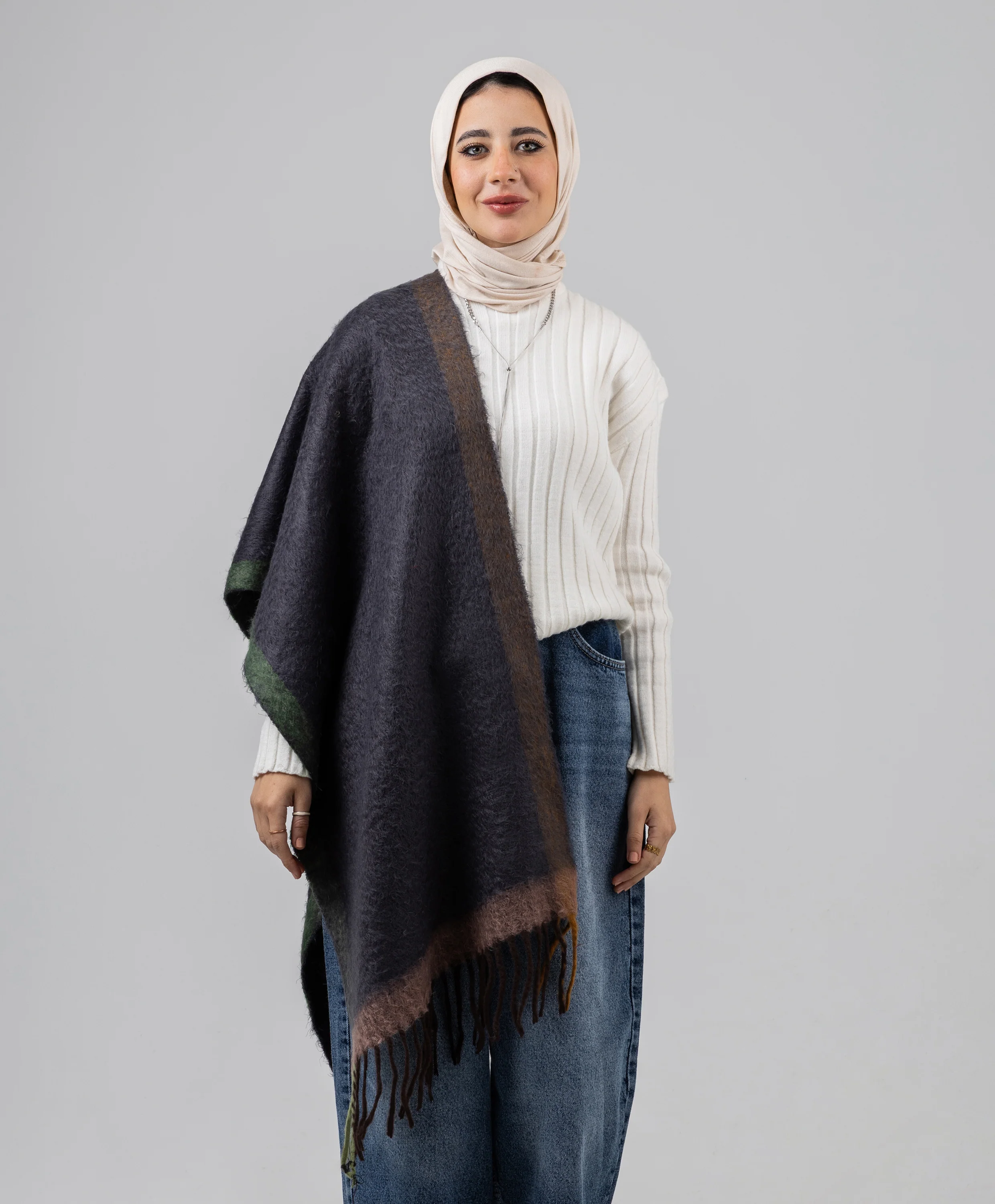 Painterly Winter Shawl - Image 9
