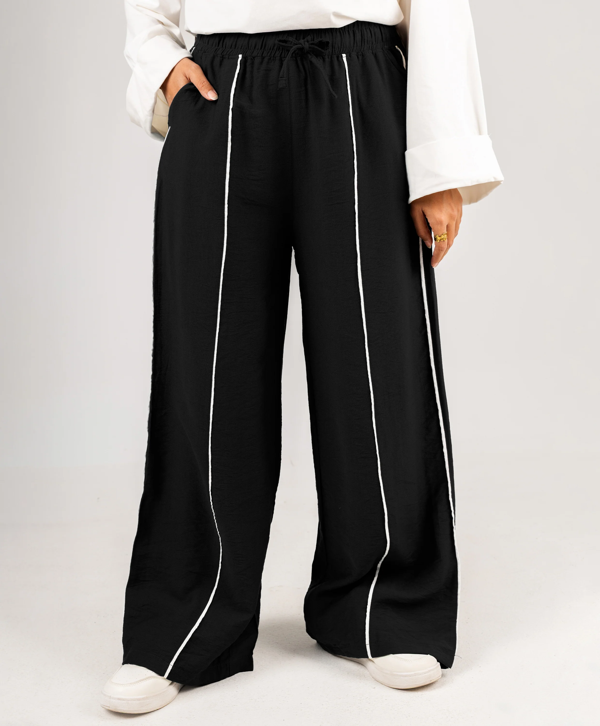 Piping Linen Pants - Image 10