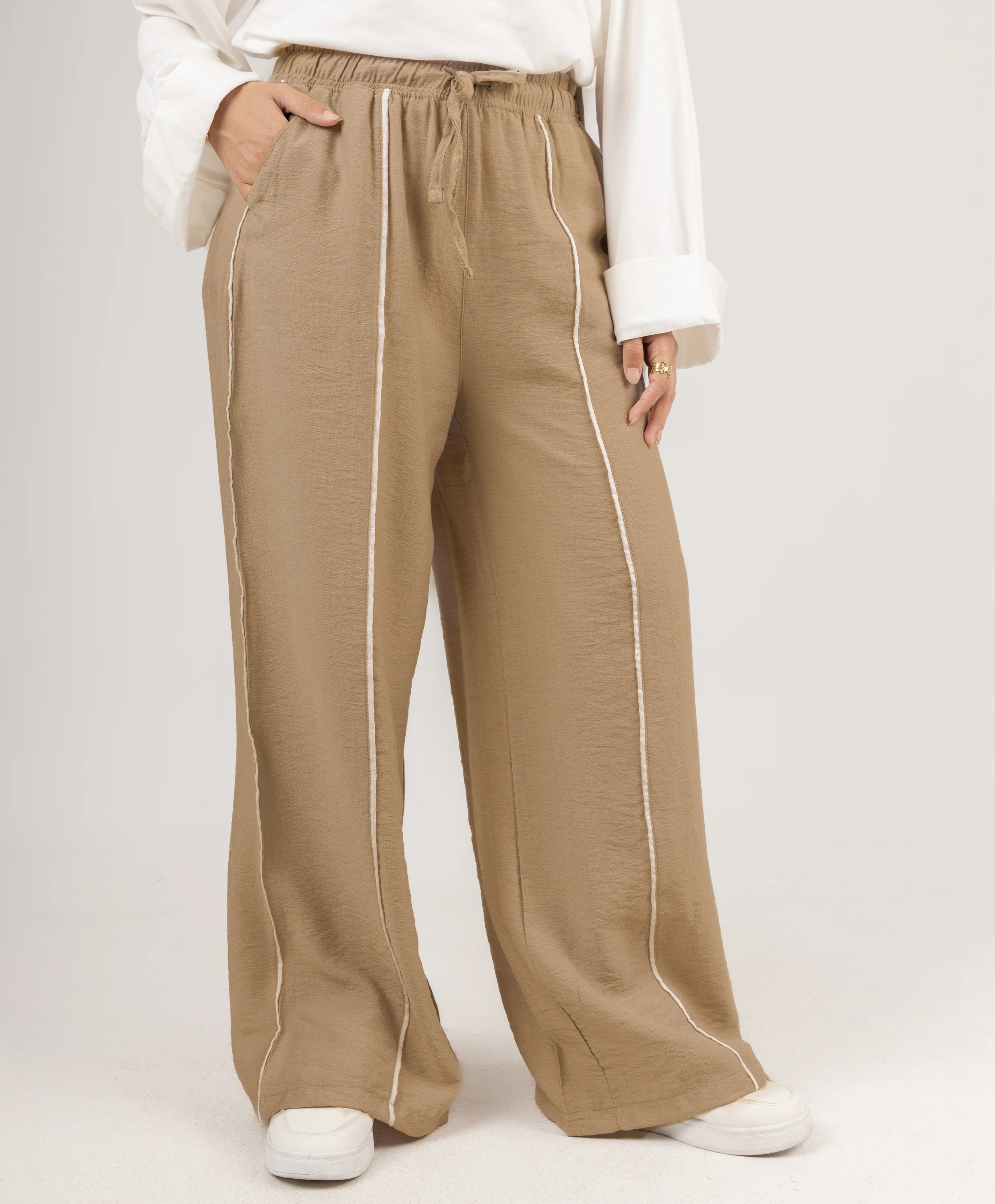 Piping Linen Pants - Image 8