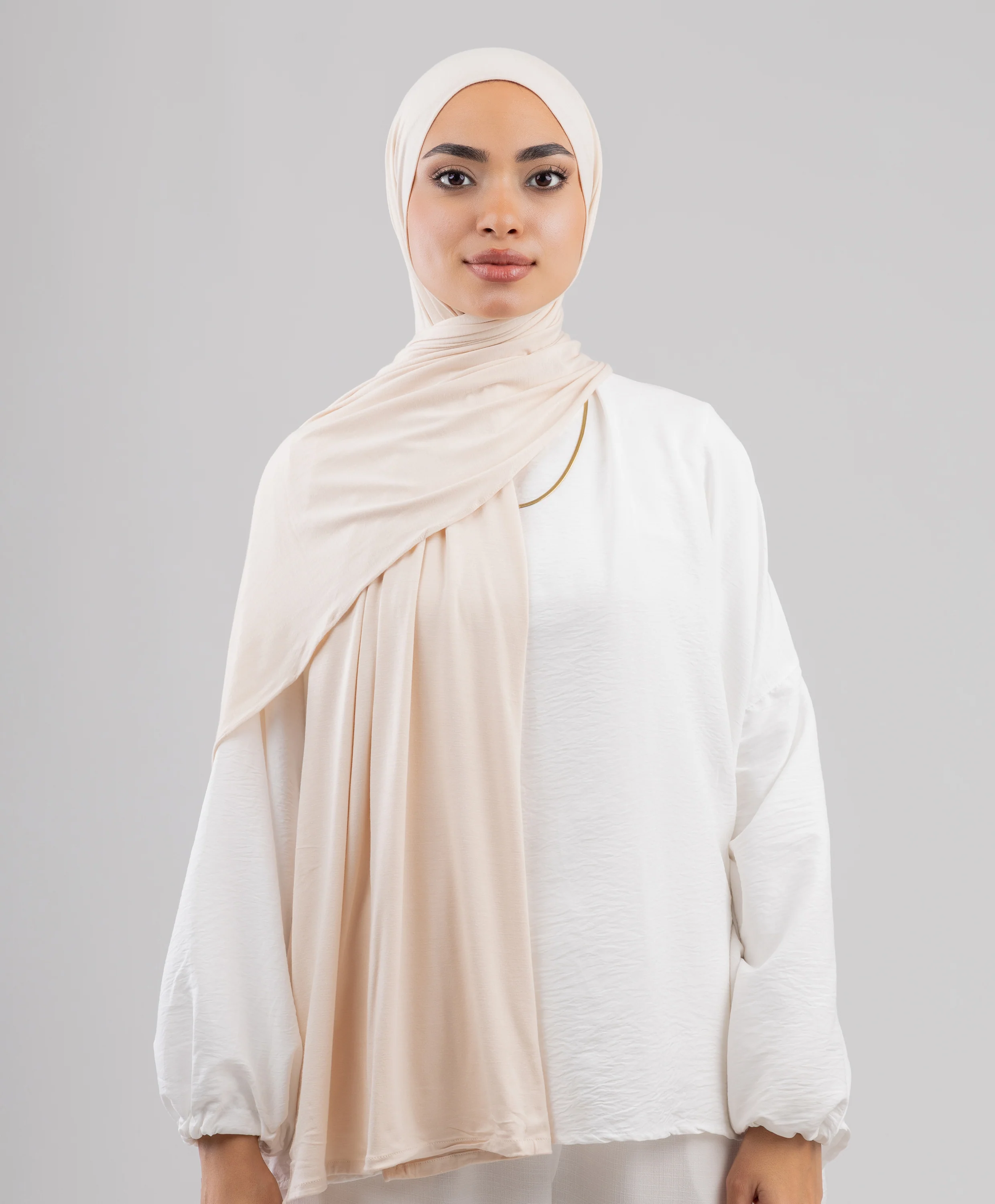 Plain Cotton Lycra Scarf - Image 10