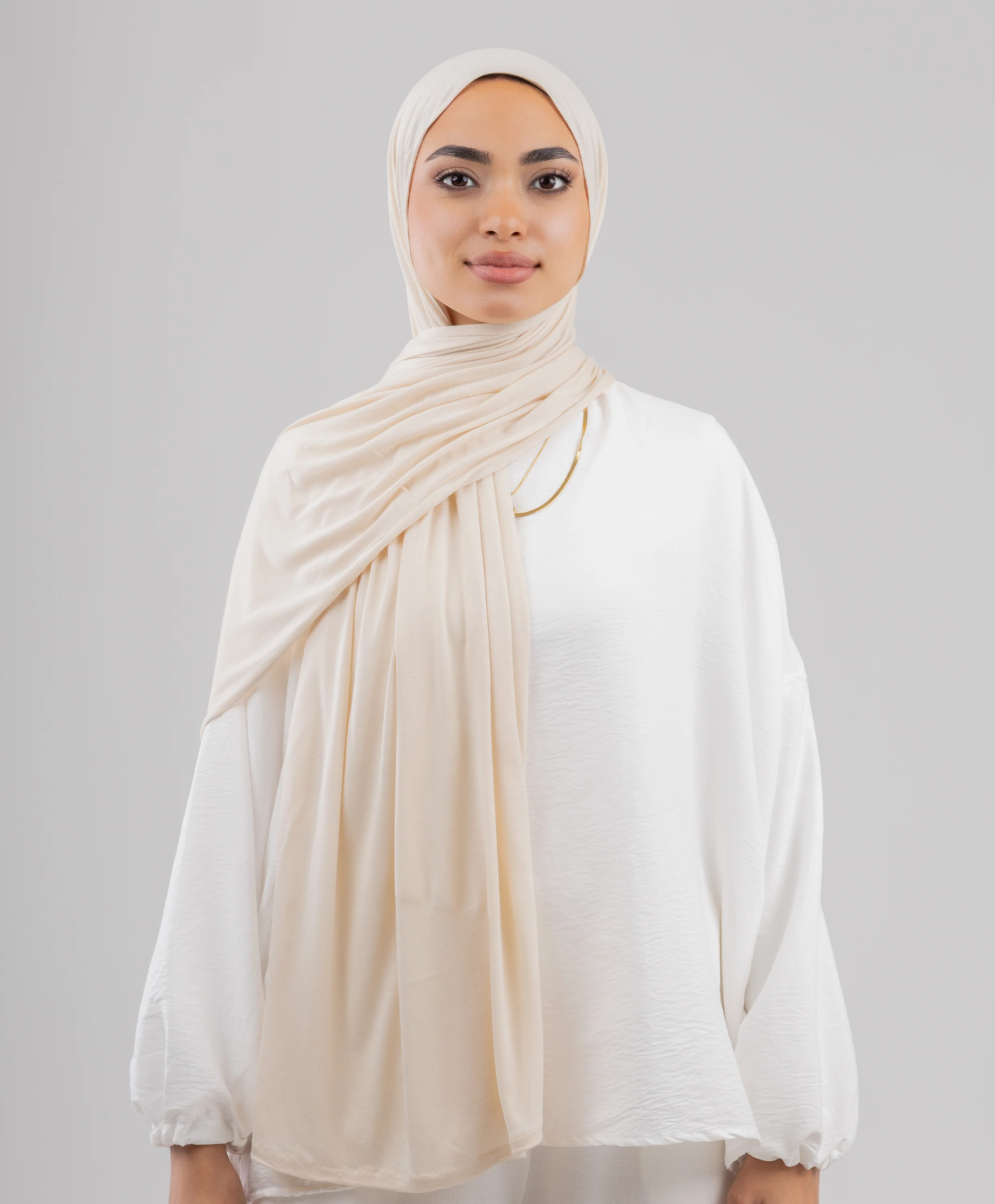 Plain Cotton Lycra Scarf - Image 11