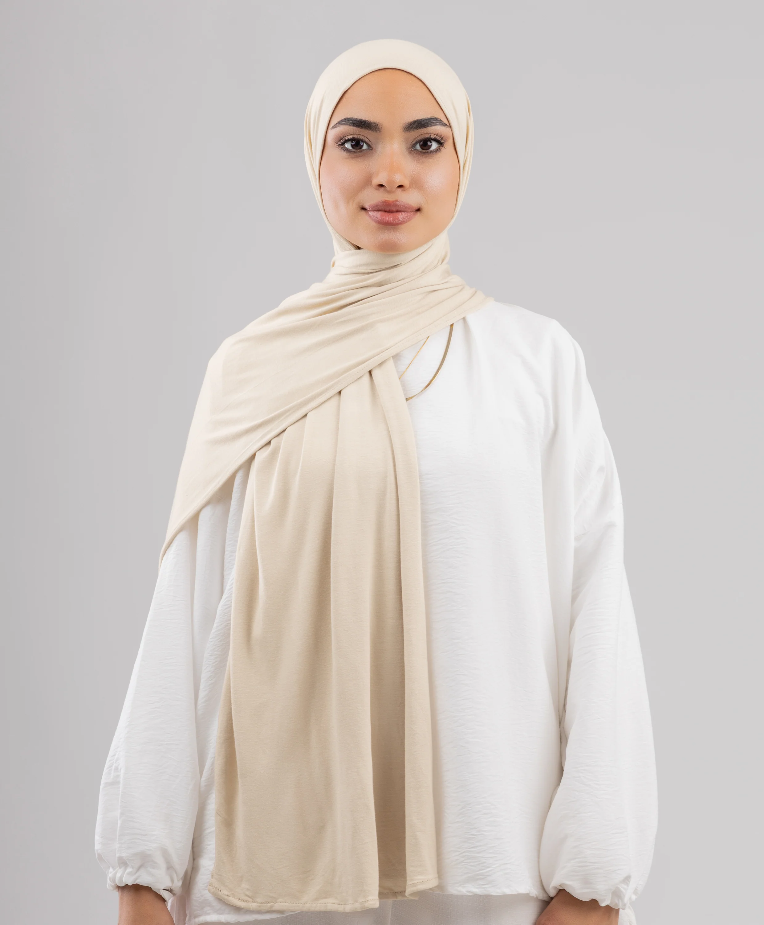 Plain Cotton Lycra Scarf - Image 12