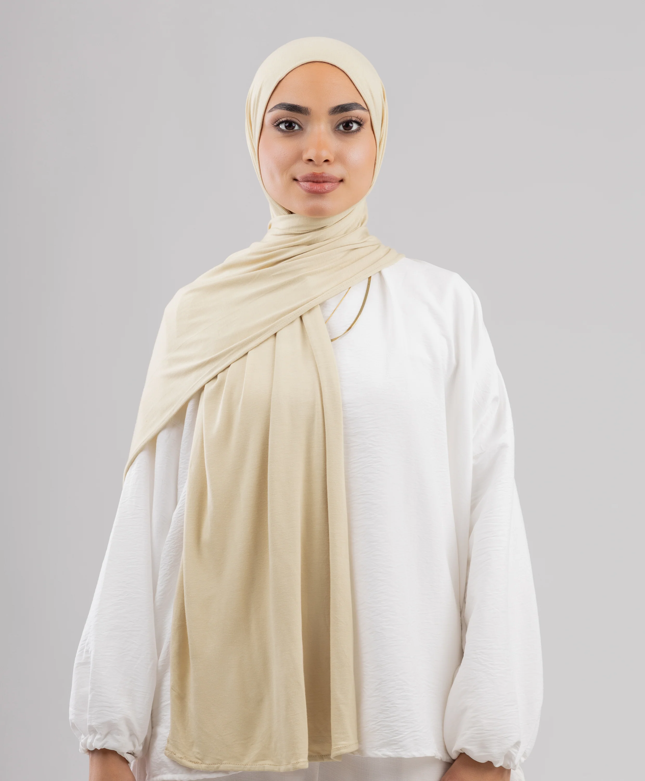 Plain Cotton Lycra Scarf - Image 15