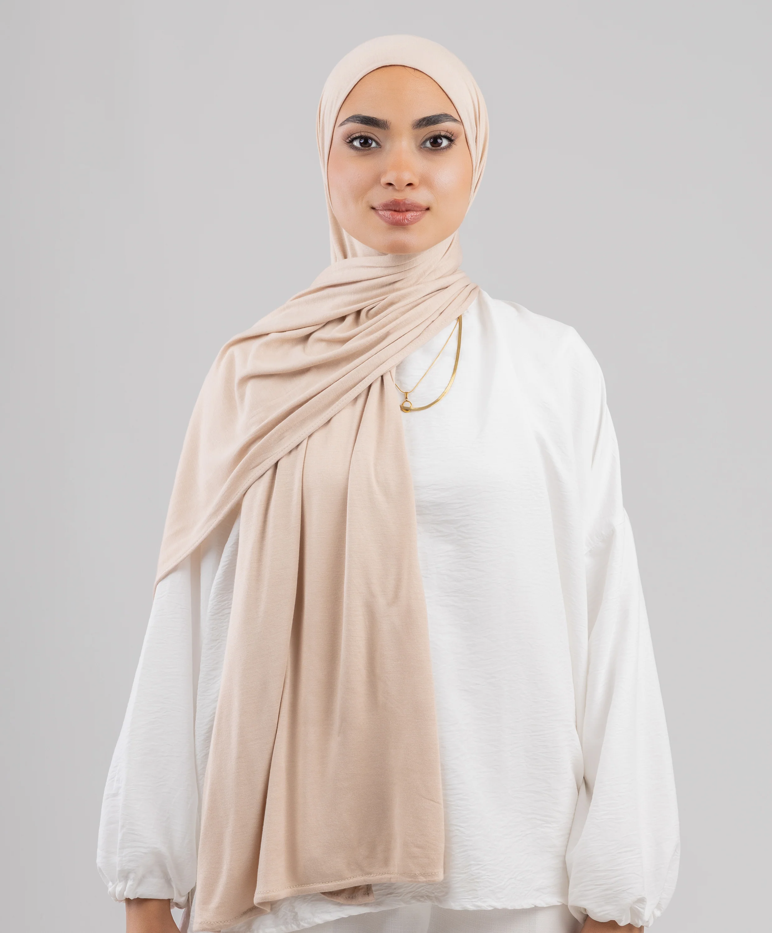 Plain Cotton Lycra Scarf - Image 16