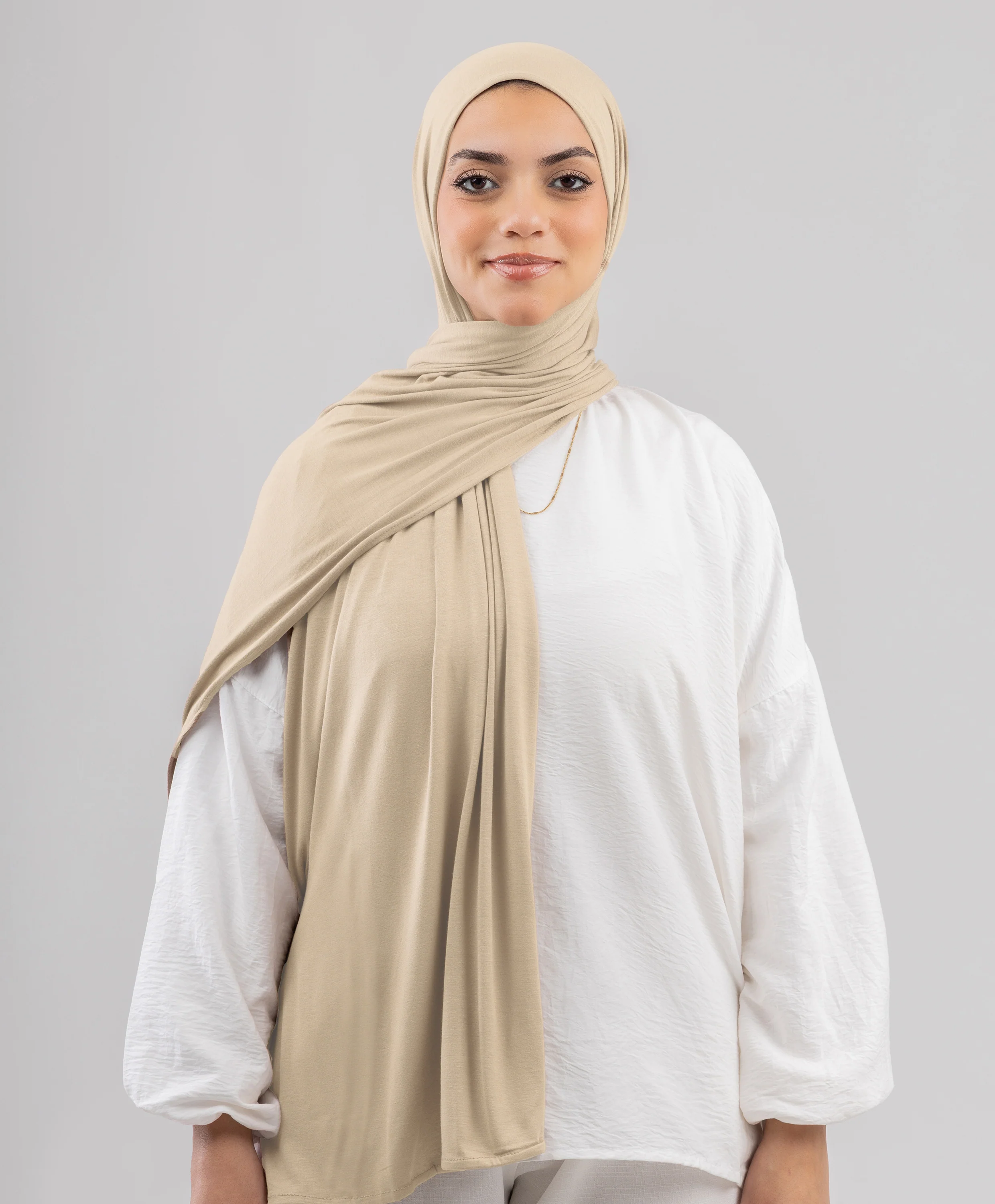 Plain Cotton Lycra Scarf - Image 17