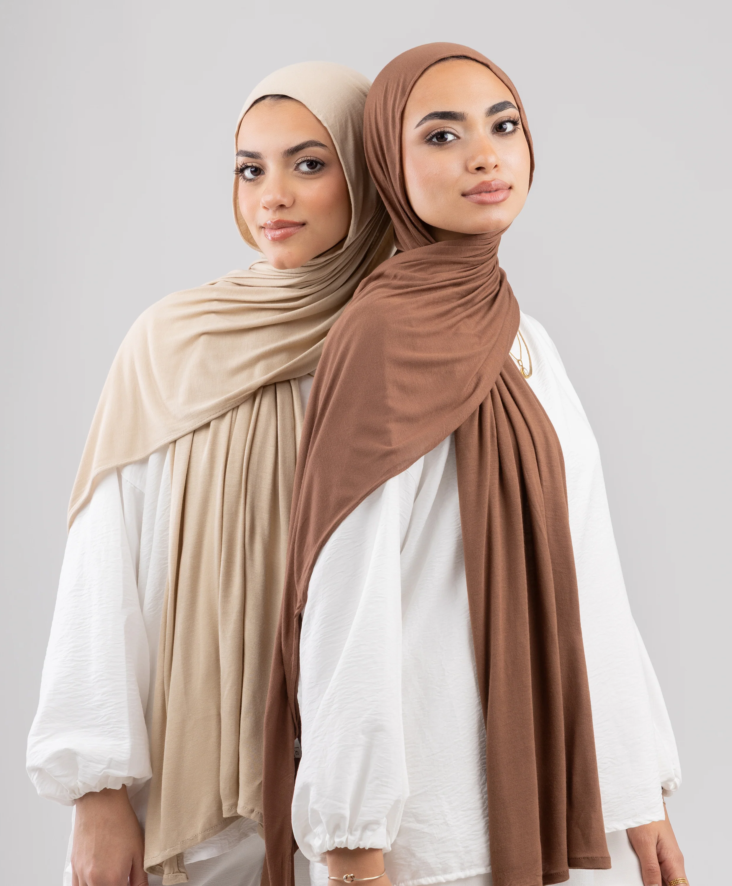 Plain Cotton Lycra Scarf - Image 2