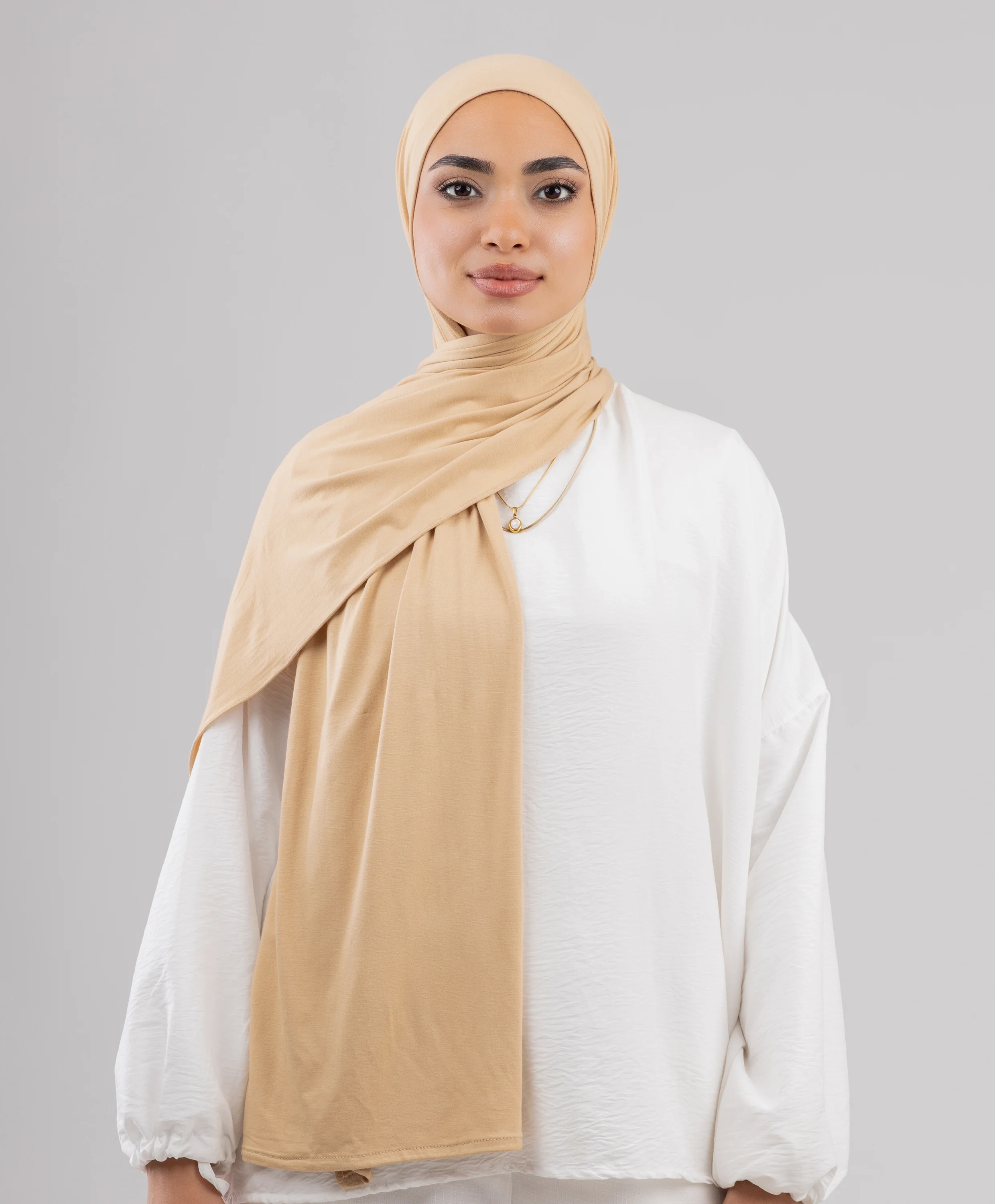 Plain Cotton Lycra Scarf - Image 25