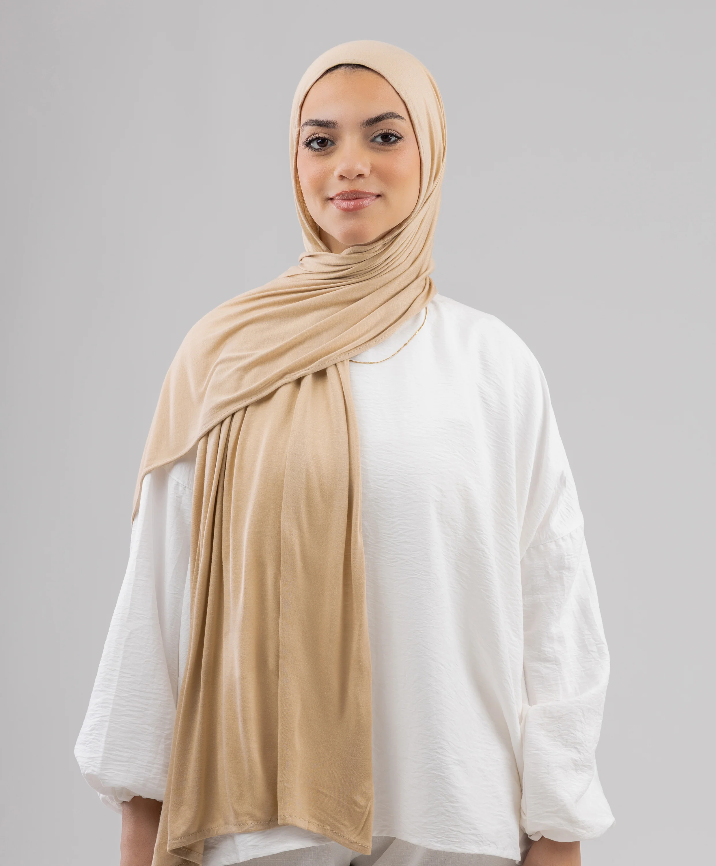 Plain Cotton Lycra Scarf - Image 26