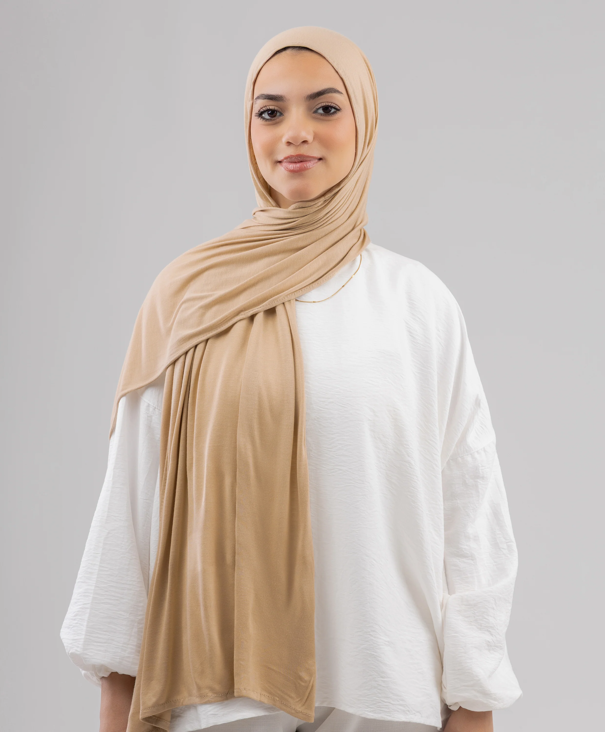 Plain Cotton Lycra Scarf - Image 27