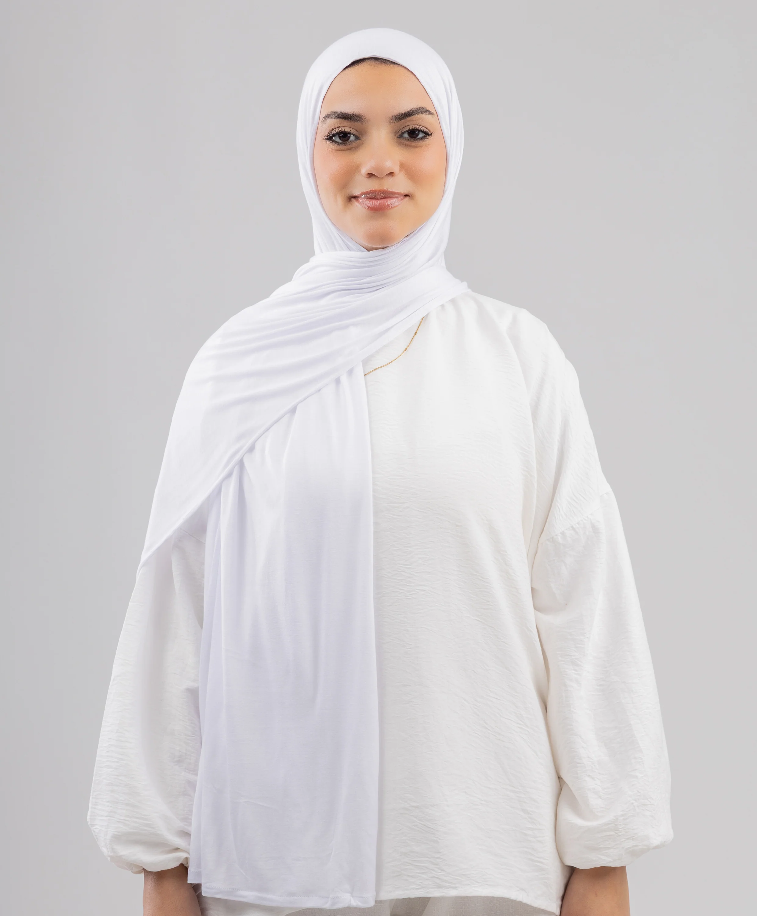 Plain Cotton Lycra Scarf - Image 3