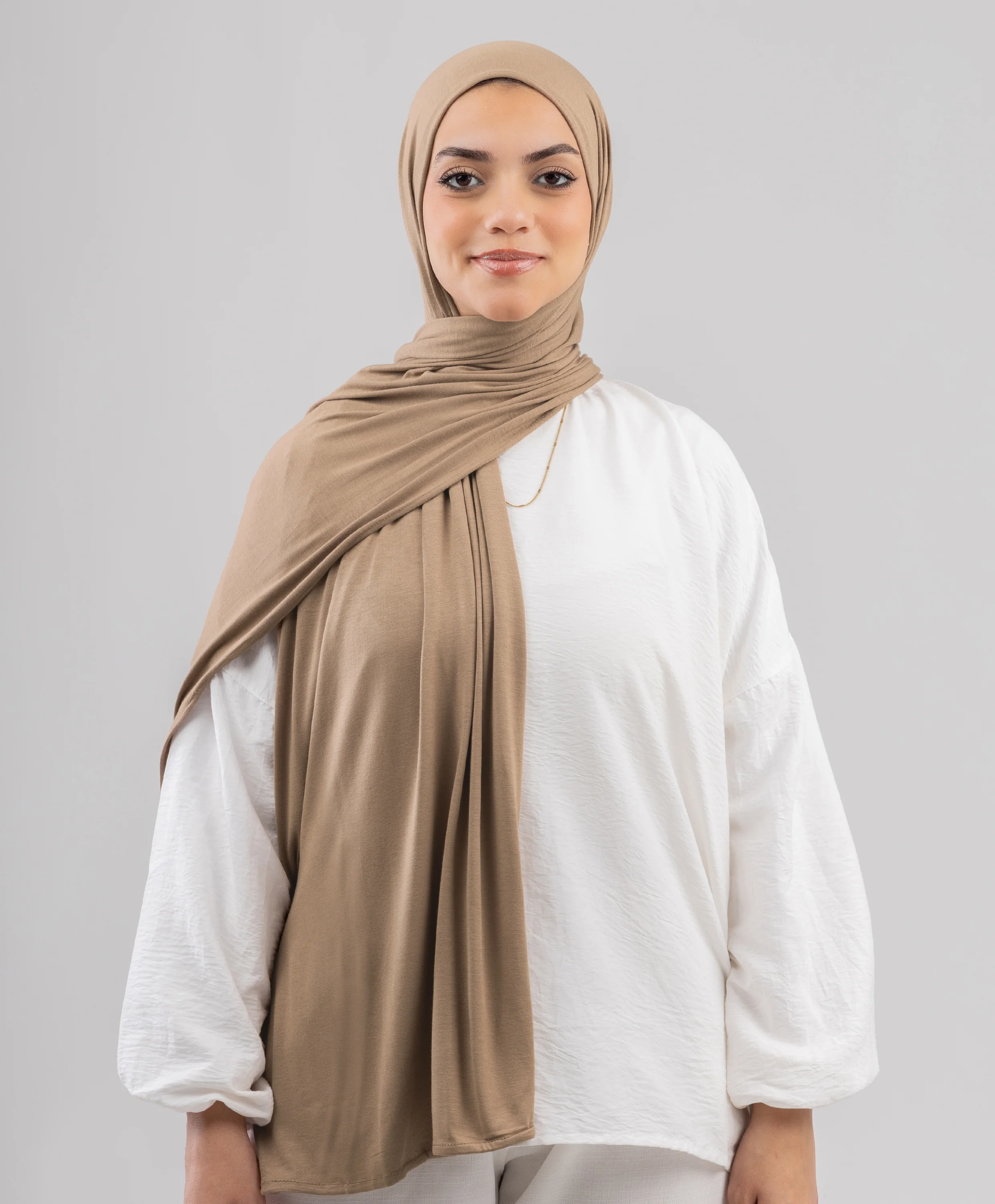 Plain Cotton Lycra Scarf - Image 35
