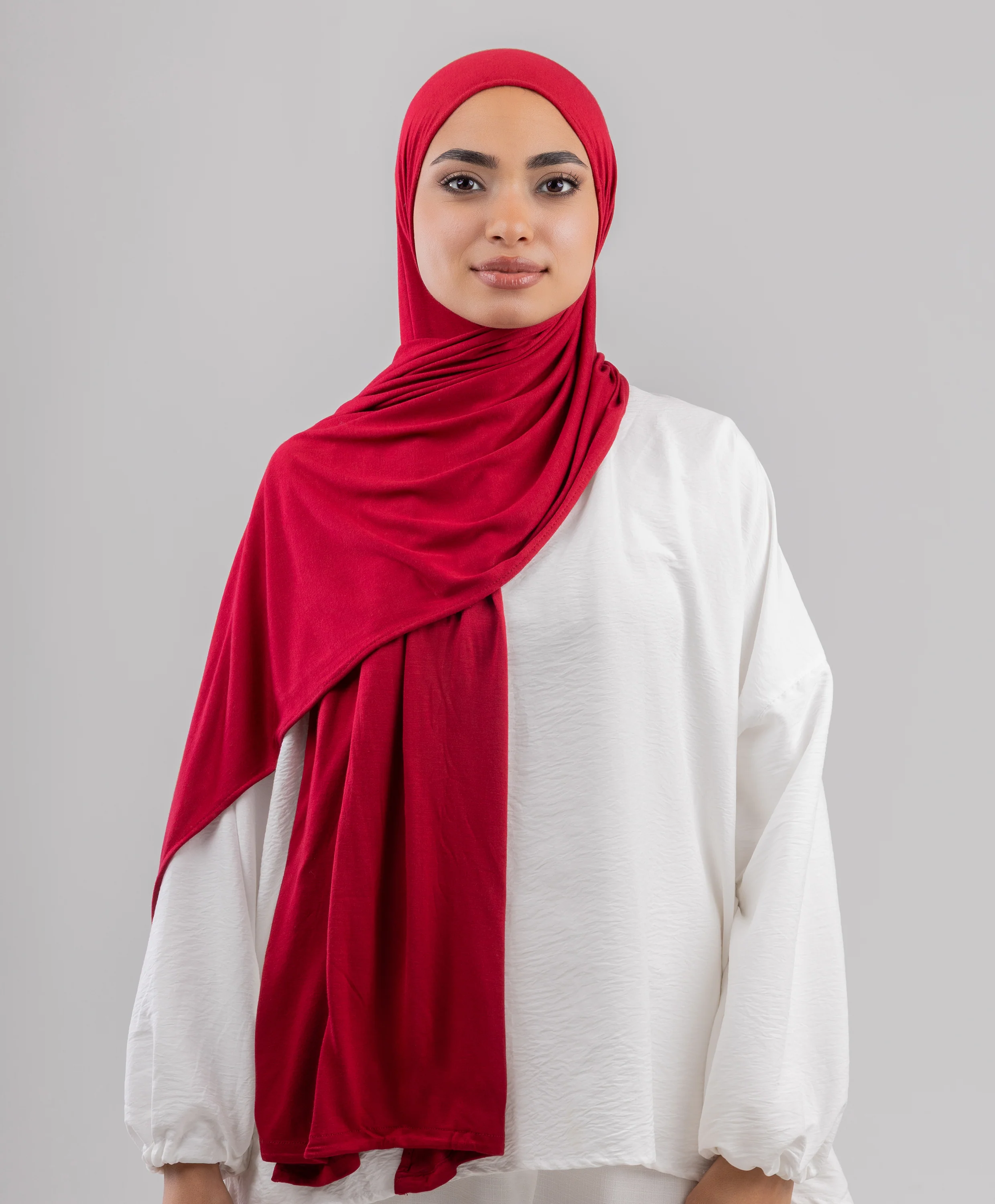 Plain Cotton Lycra Scarf - Image 55