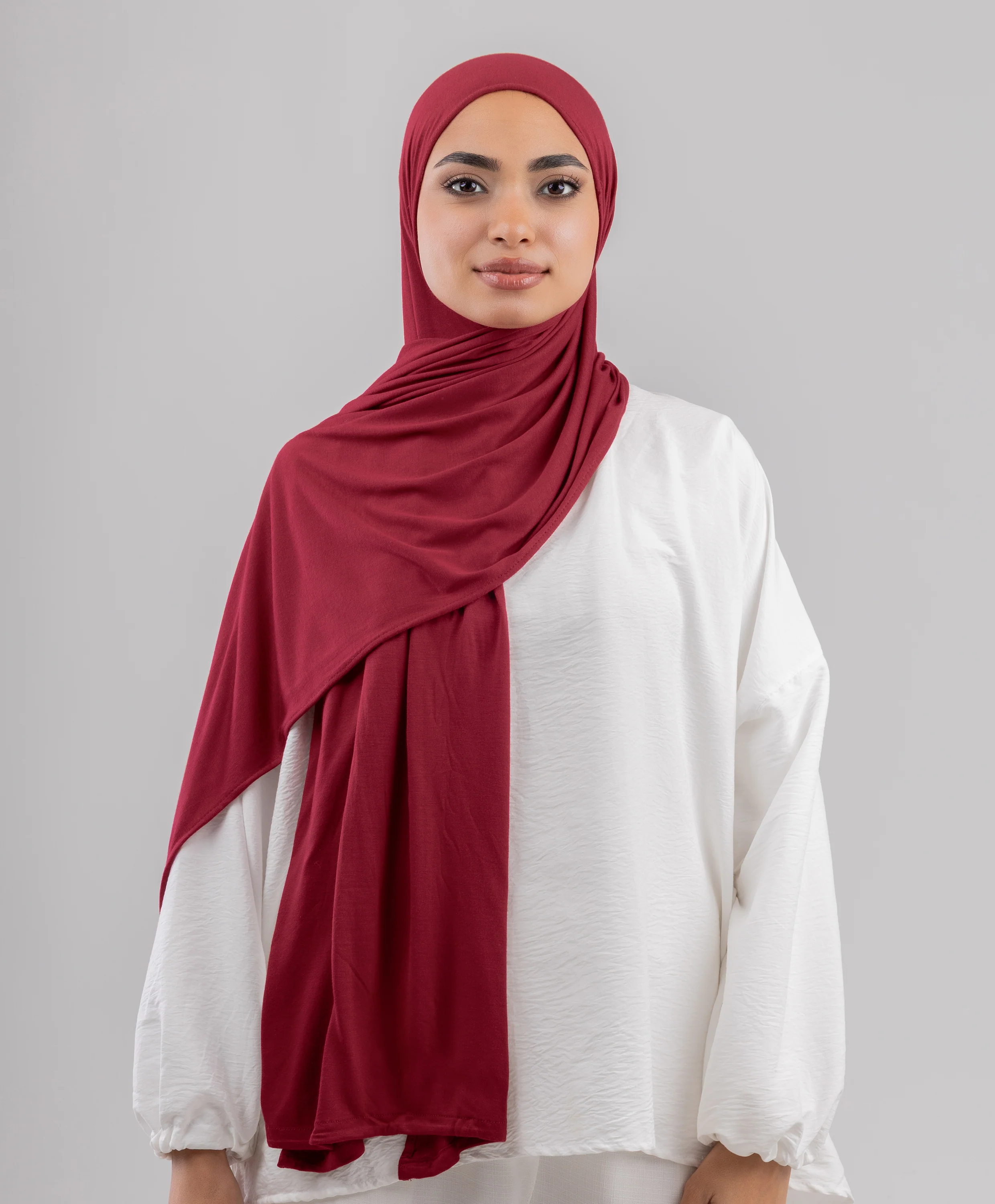 Plain Cotton Lycra Scarf - Image 56