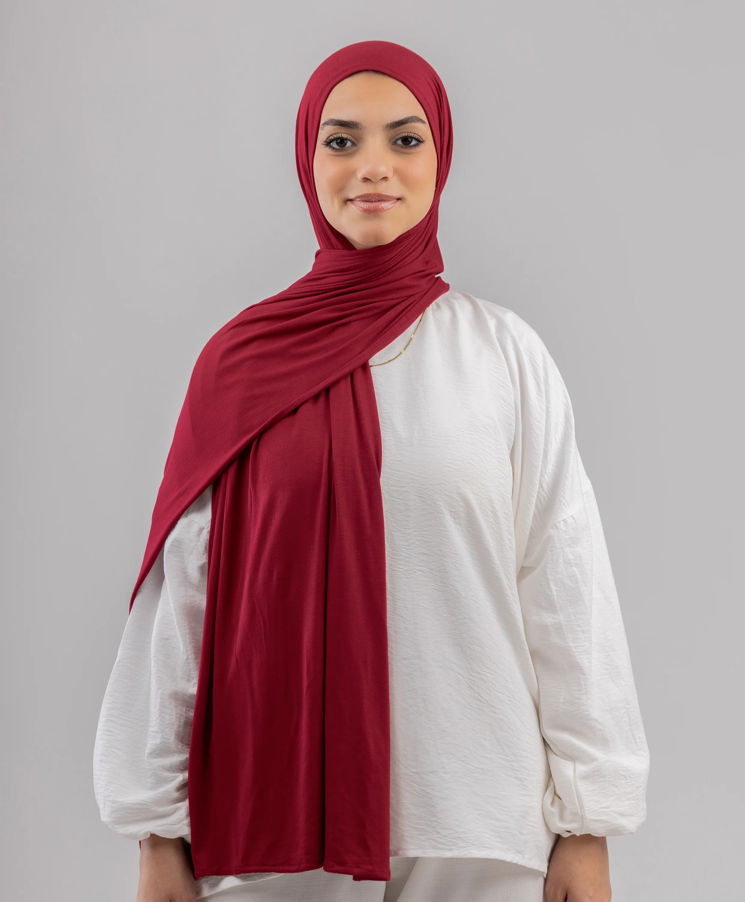 Plain Cotton Lycra Scarf - Image 58
