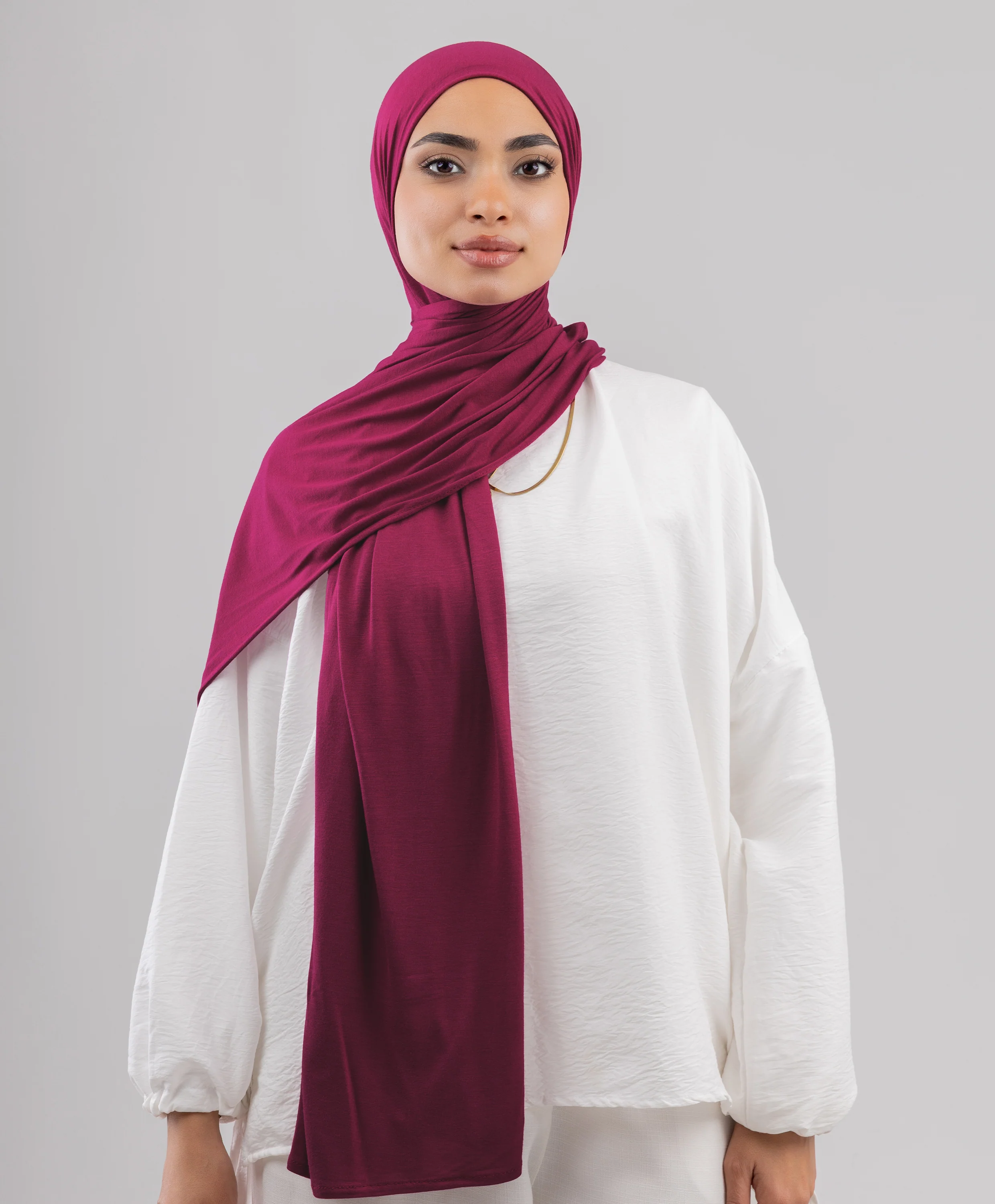 Plain Cotton Lycra Scarf - Image 60