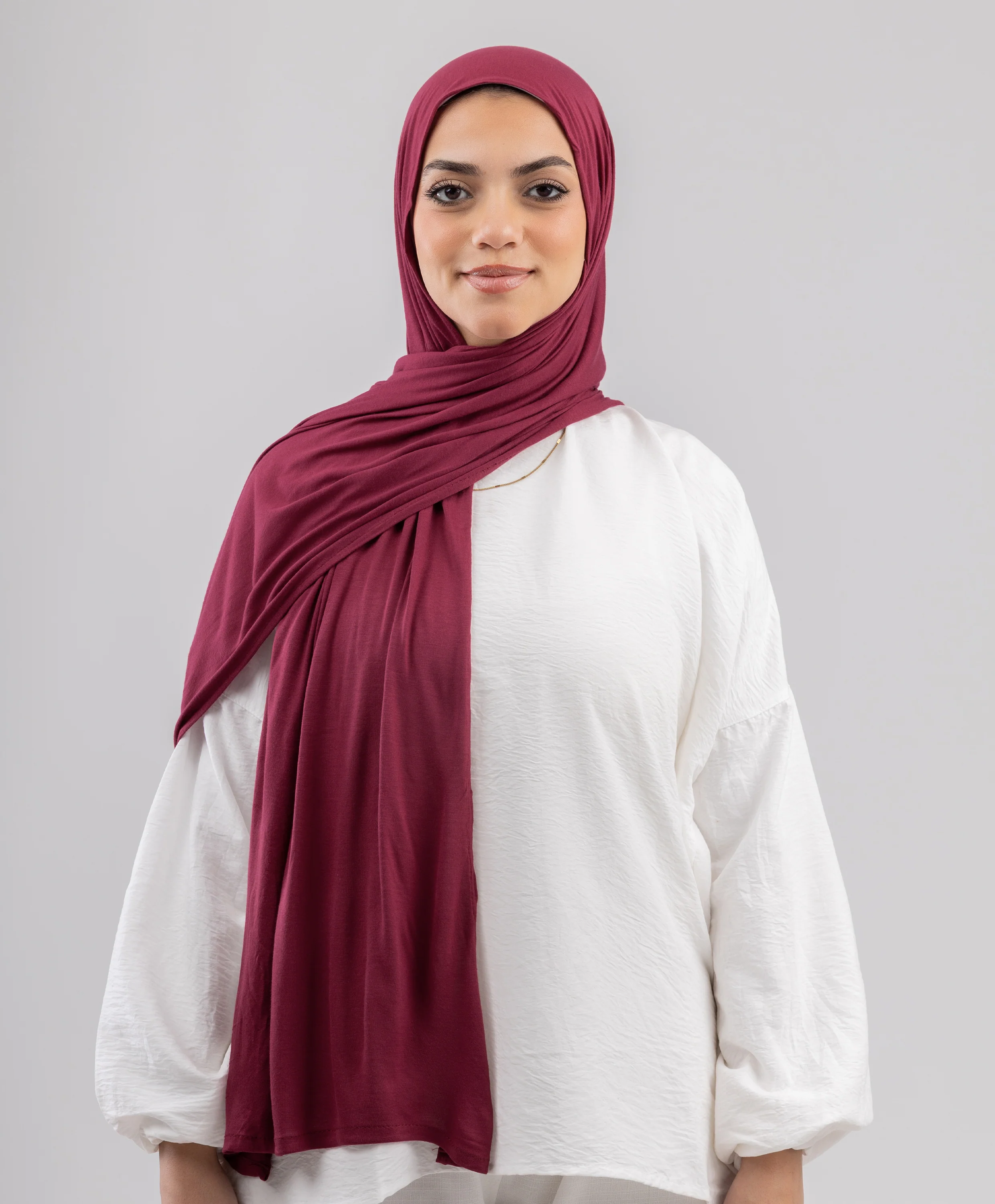 Plain Cotton Lycra Scarf - Image 61