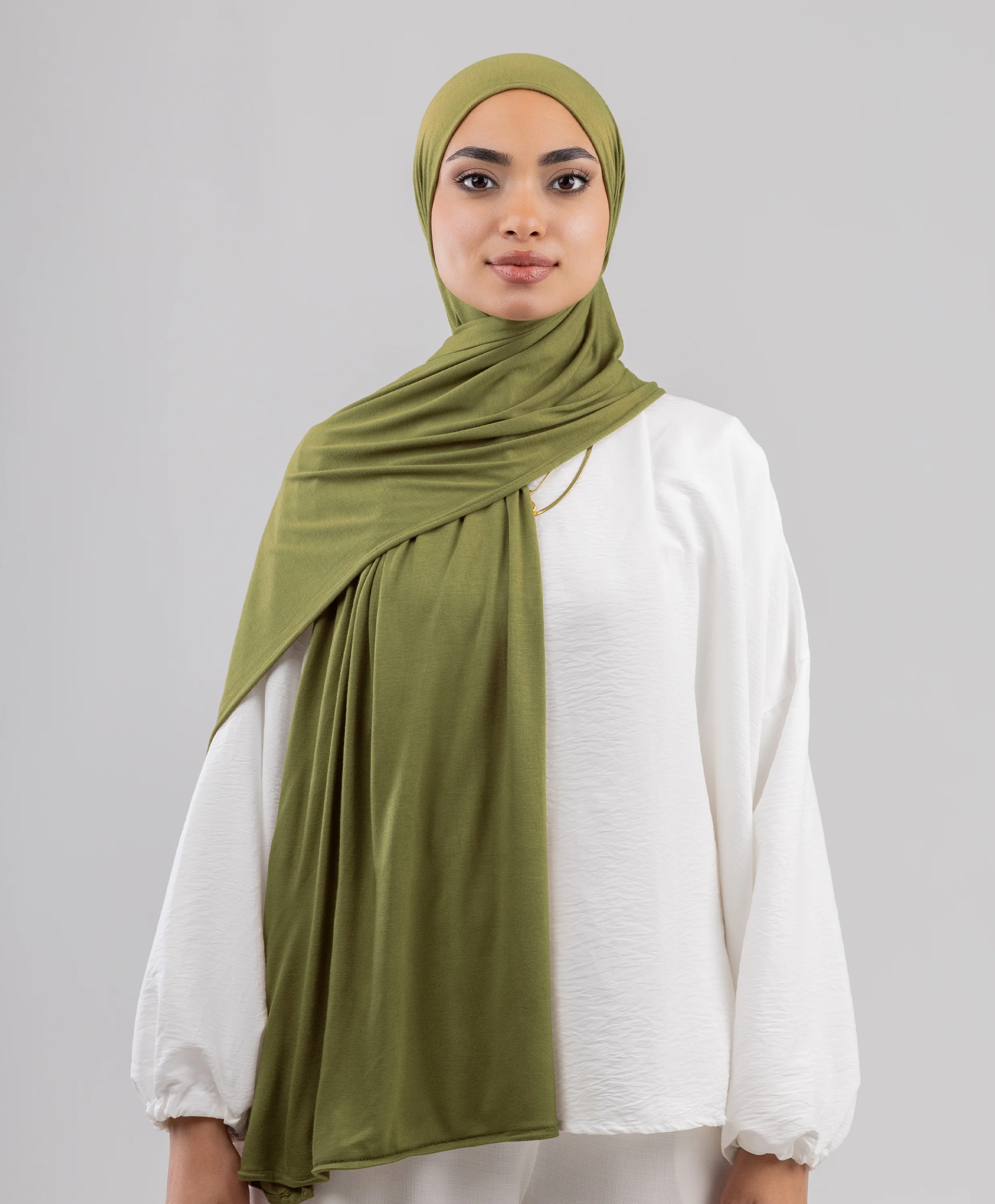 Plain Cotton Lycra Scarf - Image 69