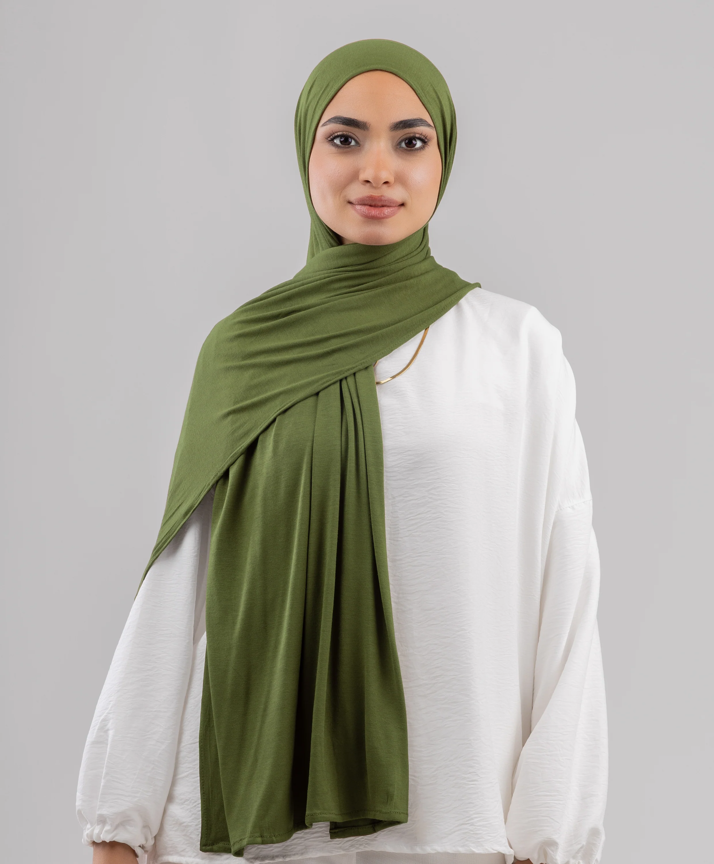 Plain Cotton Lycra Scarf - Image 70