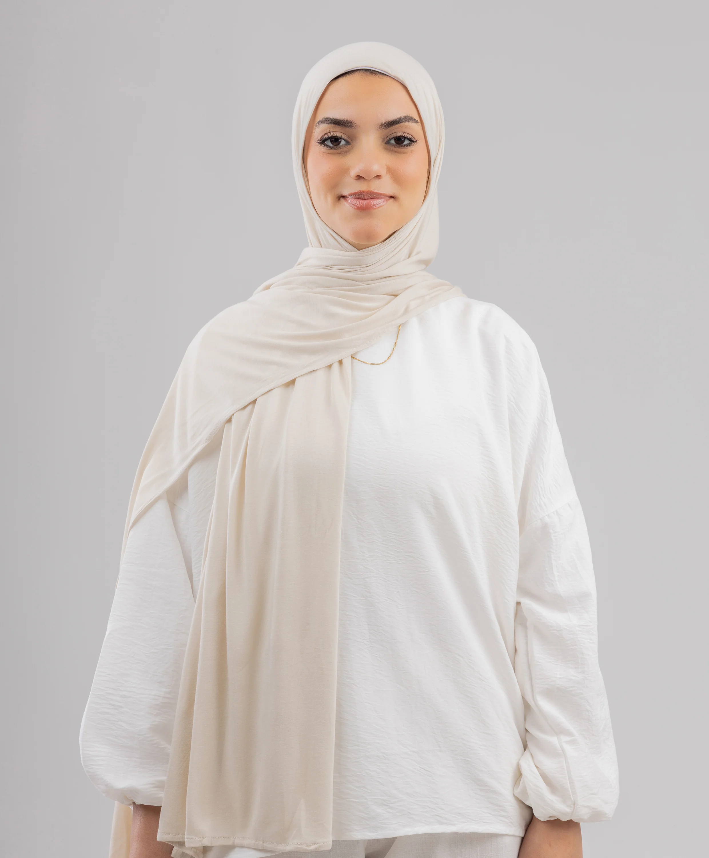 Plain Cotton Lycra Scarf - Image 8
