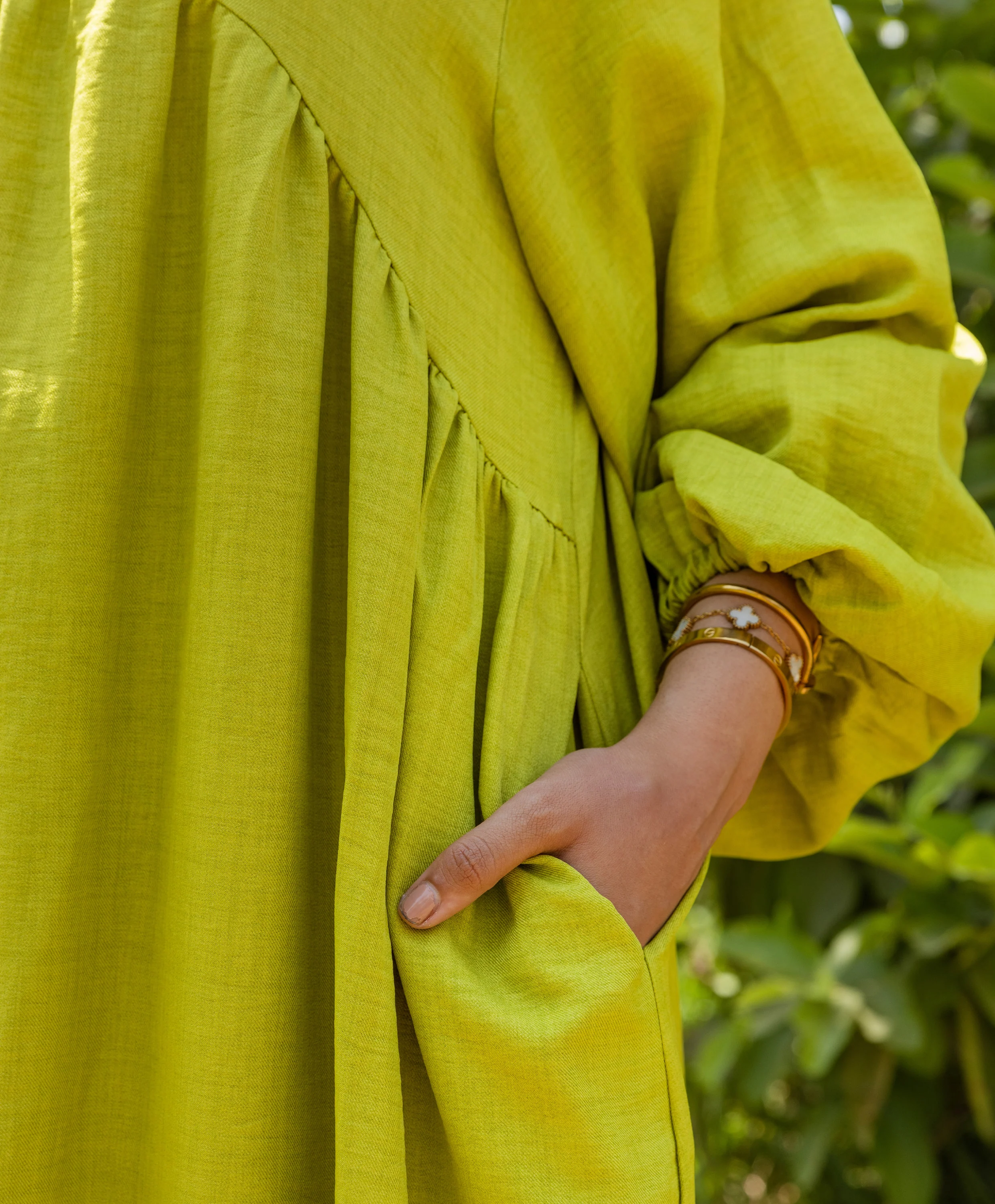 Plain Linen Dress - Image 2