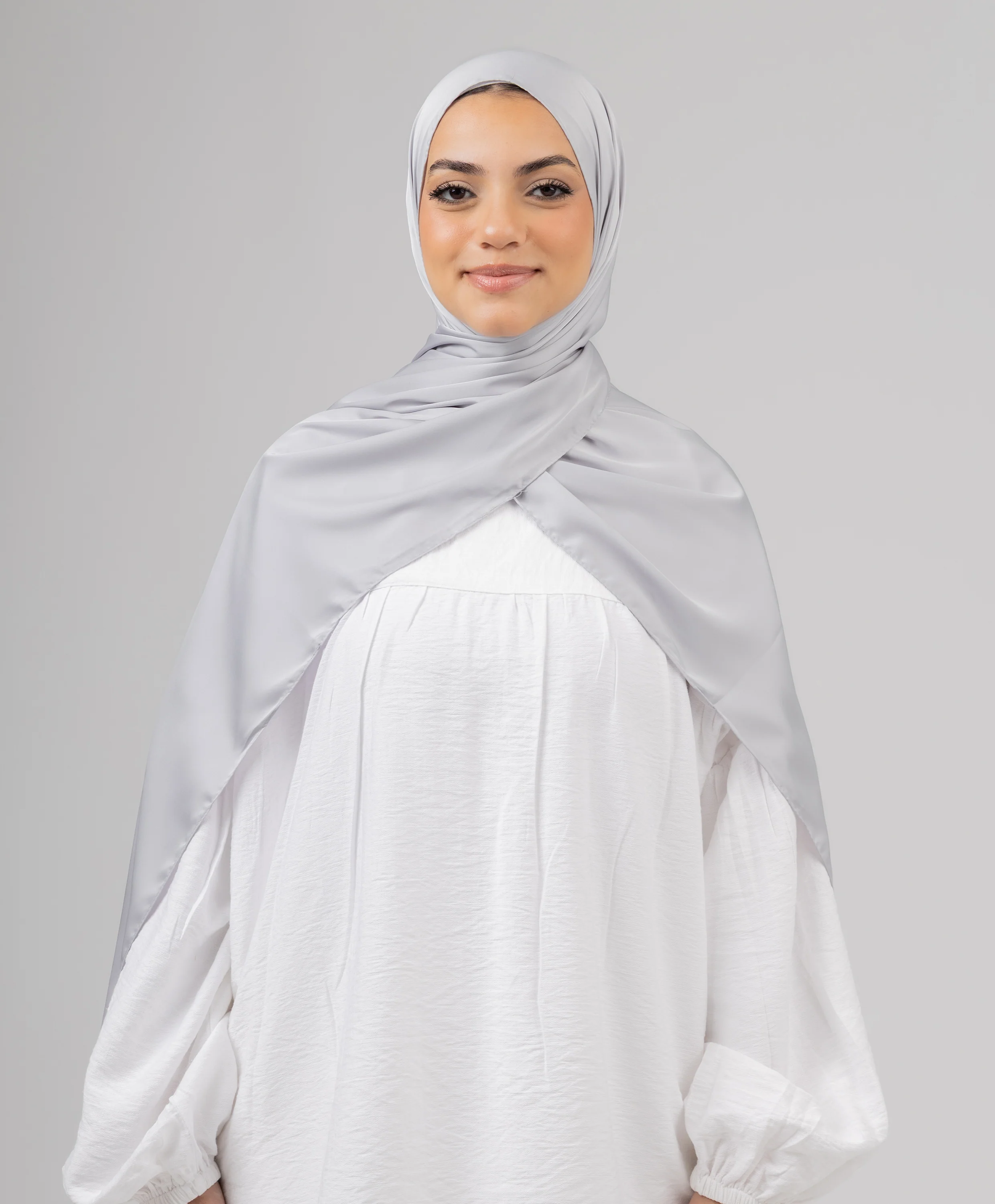 Plain Pure Silk Scarf - Image 12