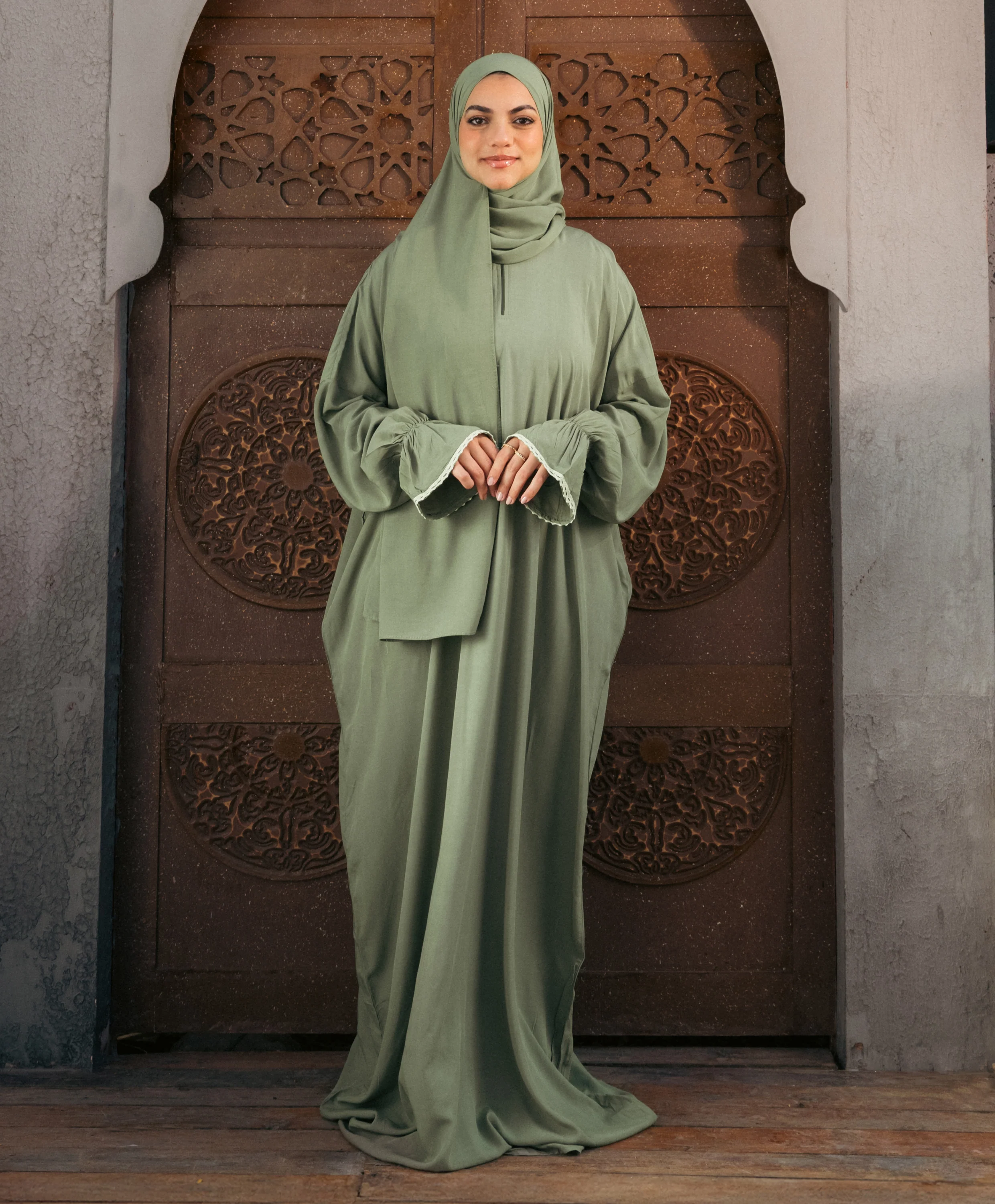 Plain Viscose Flounce Sleeves Isdal - Image 11