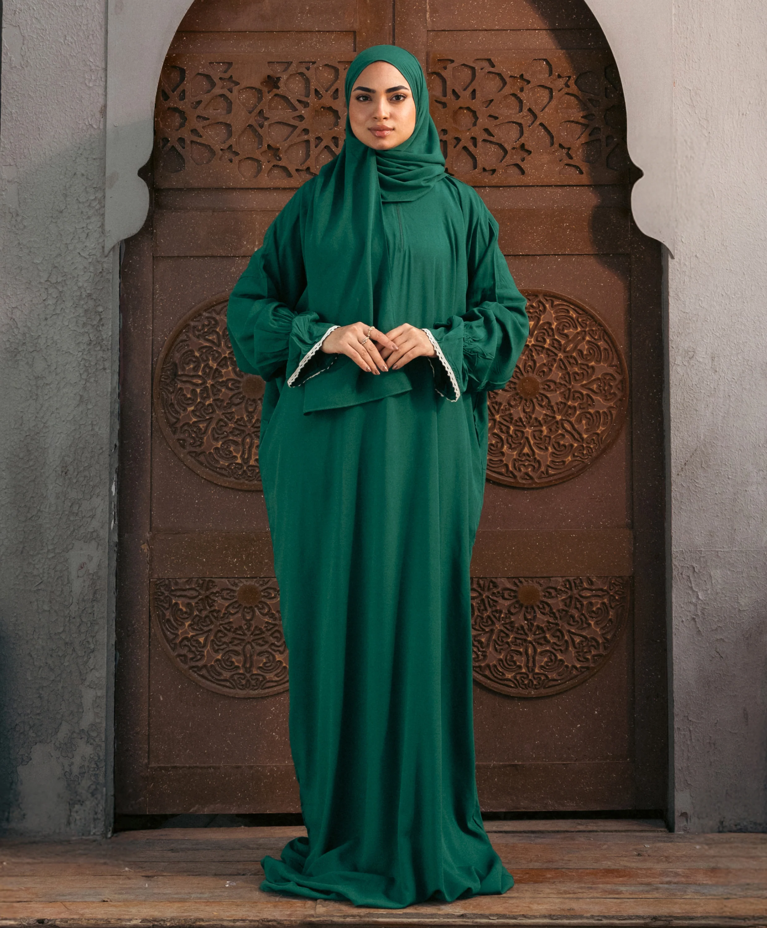 Plain Viscose Flounce Sleeves Isdal - Image 12
