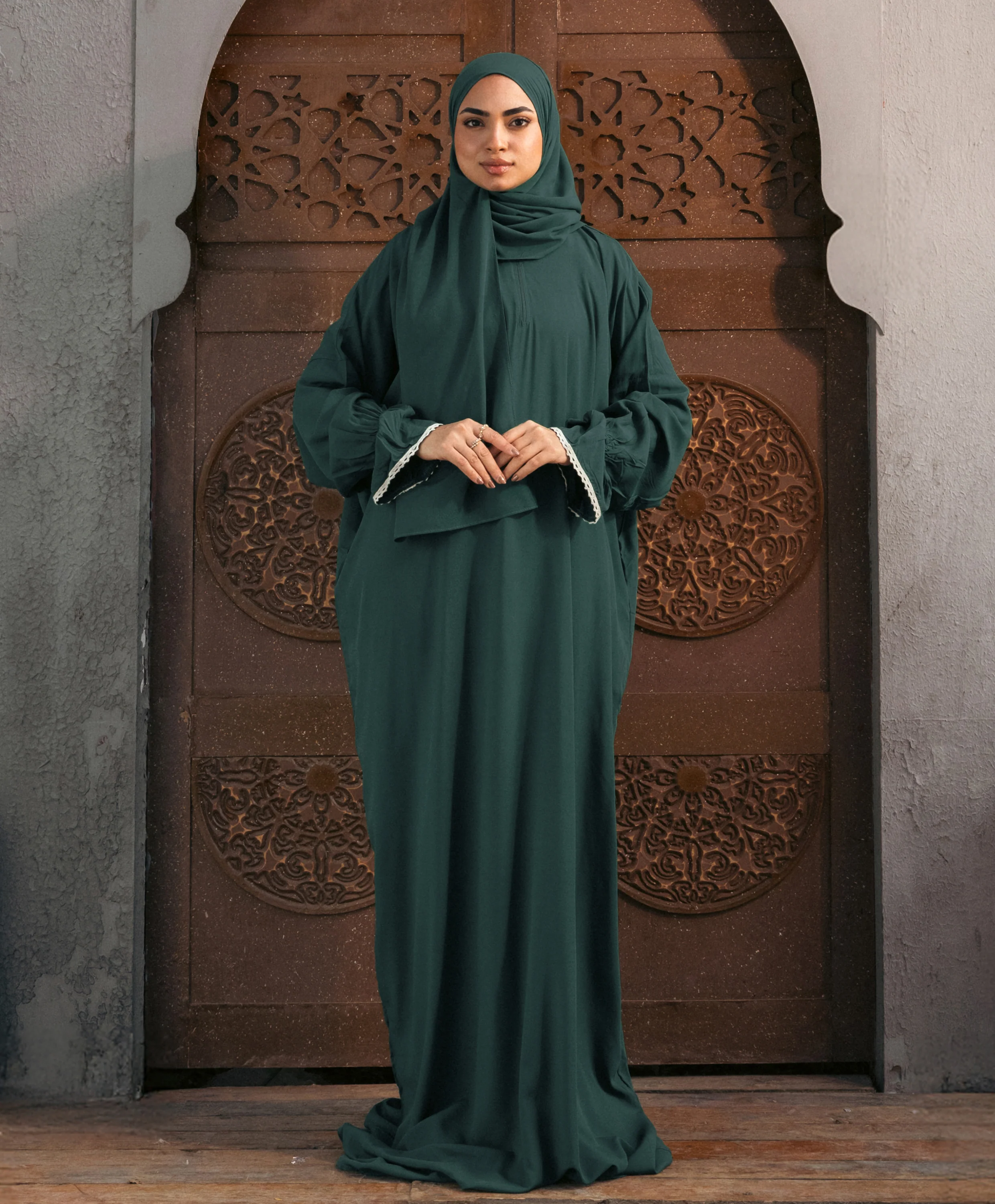 Plain Viscose Flounce Sleeves Isdal - Image 13