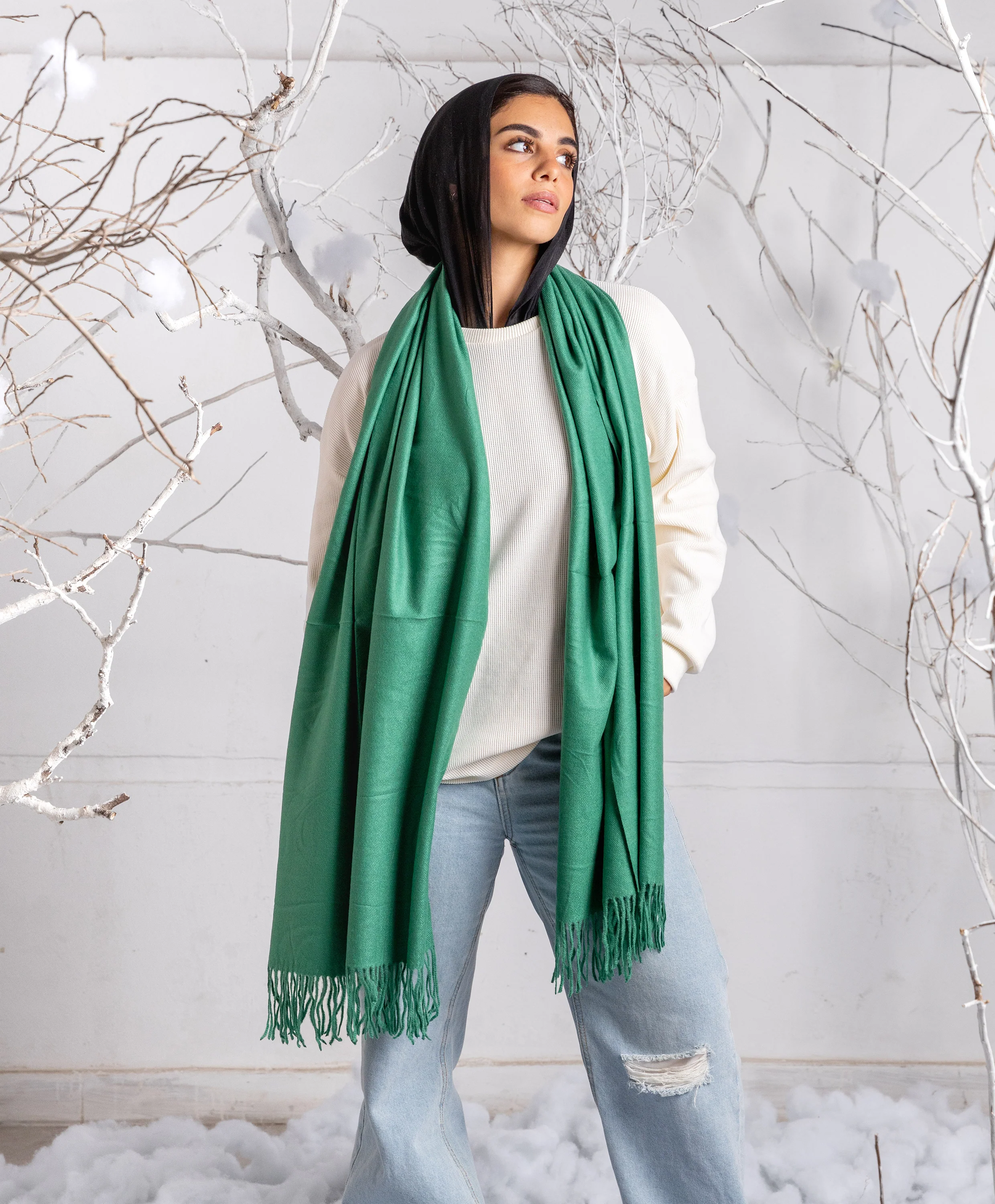 Plain Winter Shawl