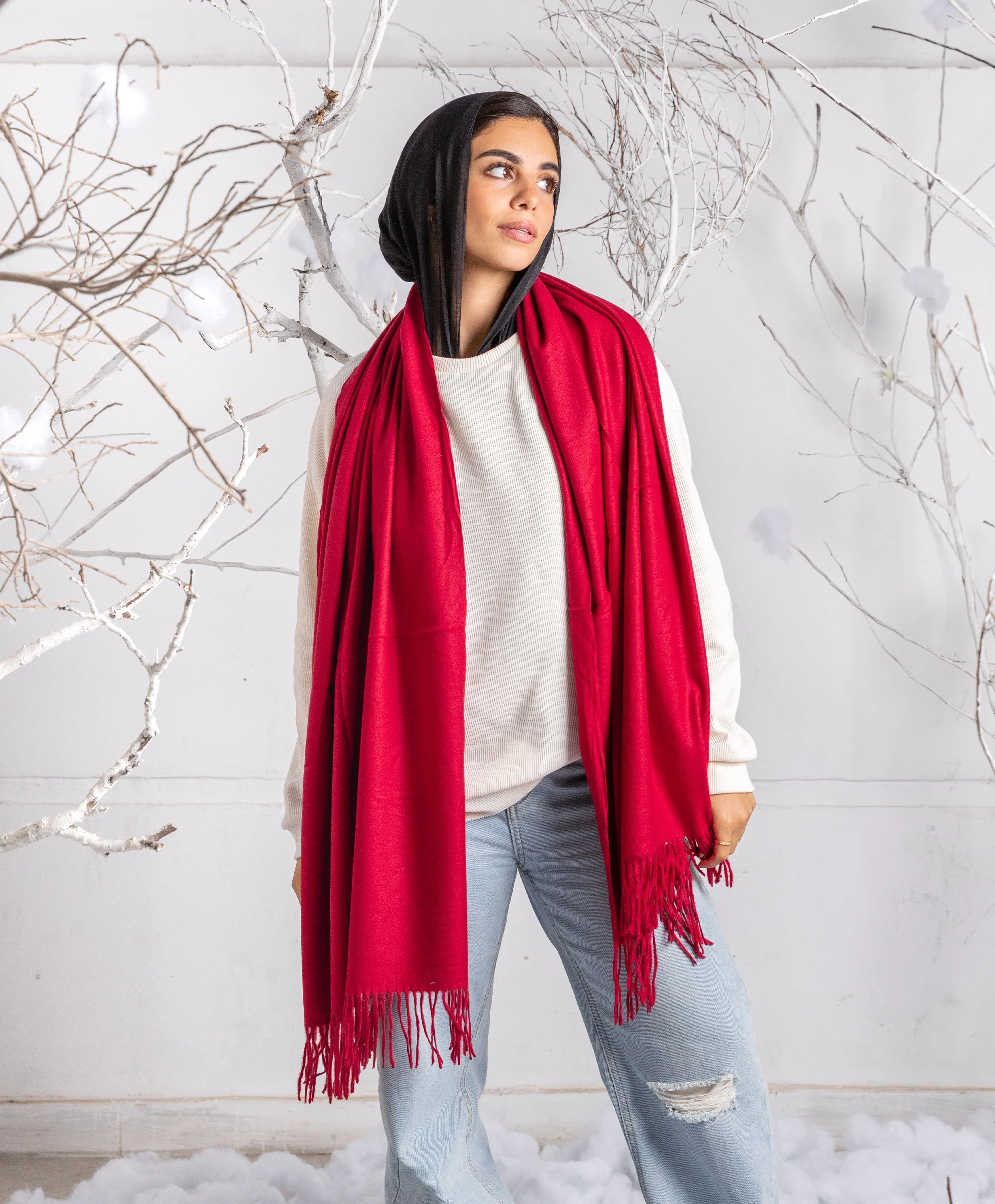 Plain Winter Shawl - Image 5