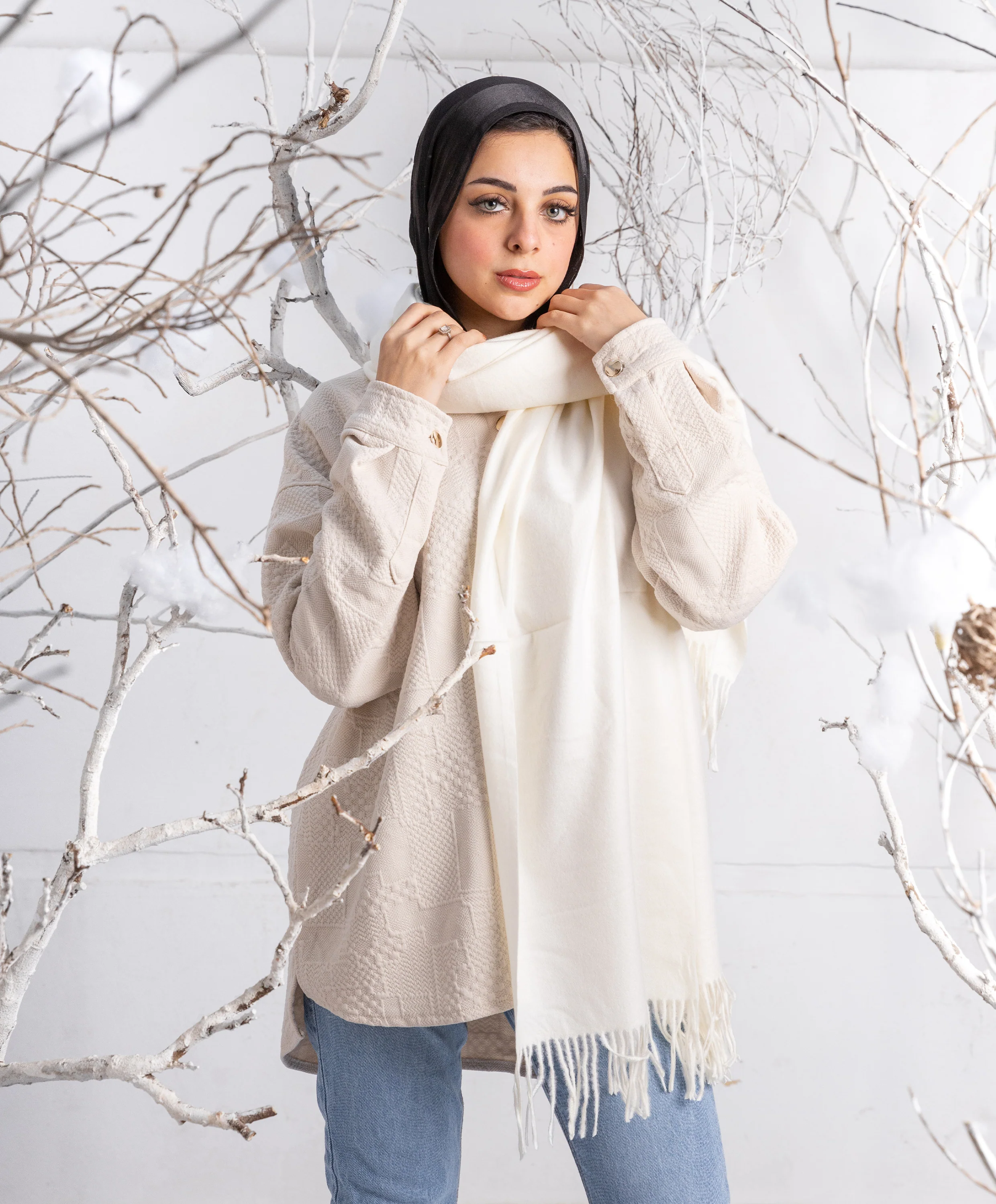 Plain Winter Shawl - Image 8