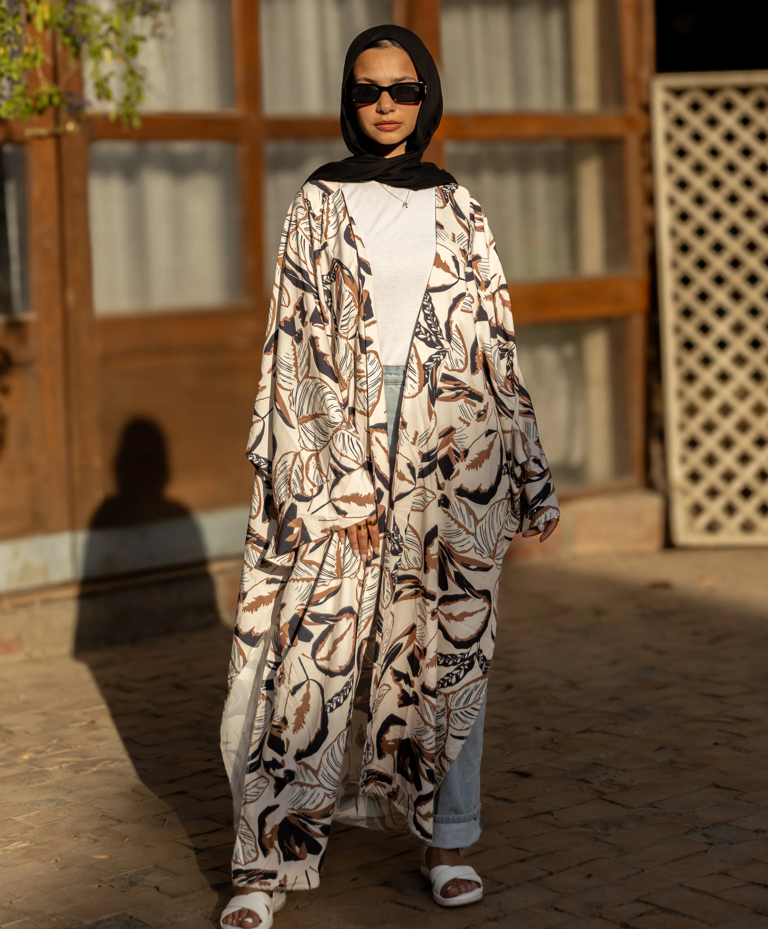 Printed Satin Kimono - Image 5