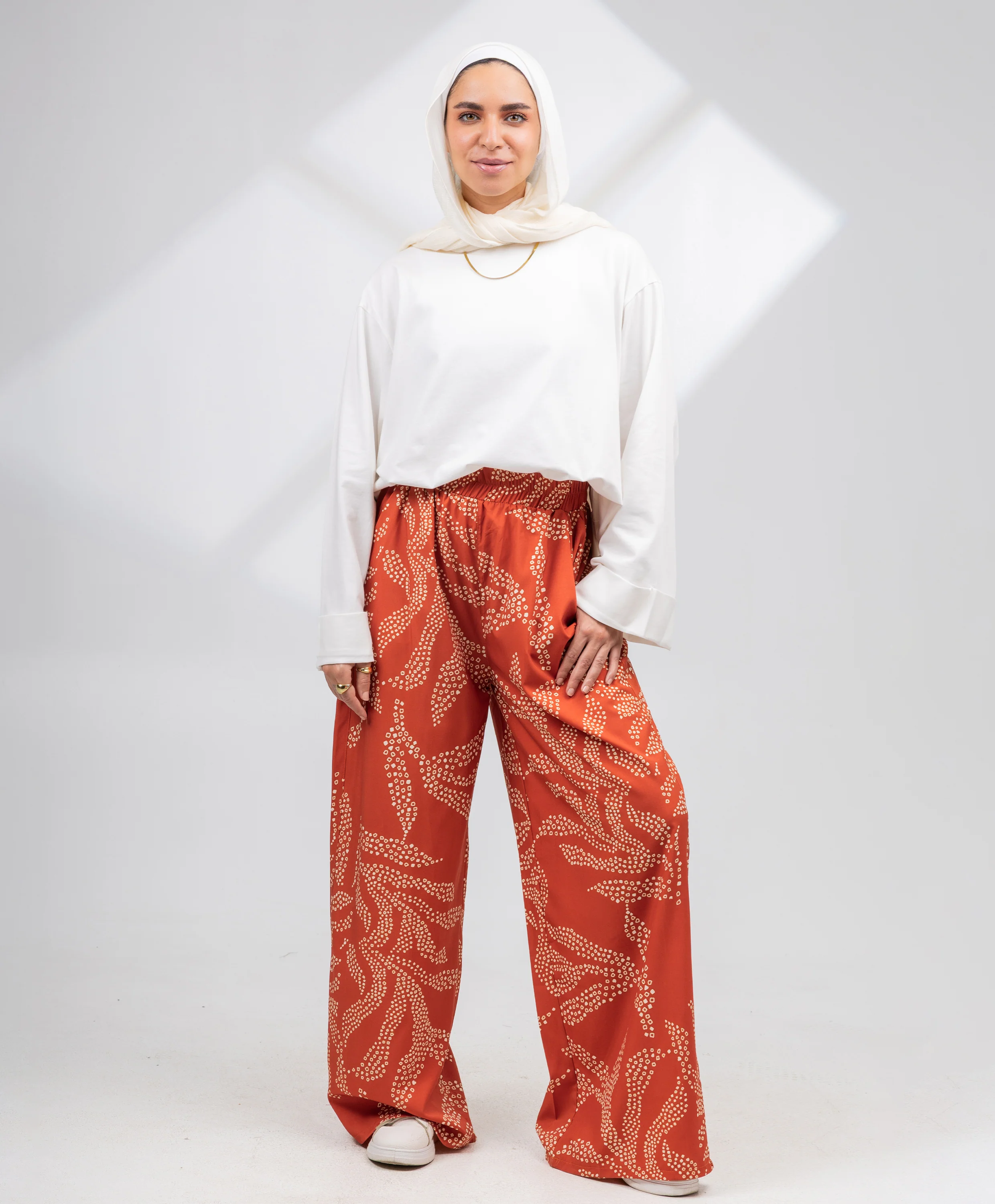 Printed Satin Pants - Image 6