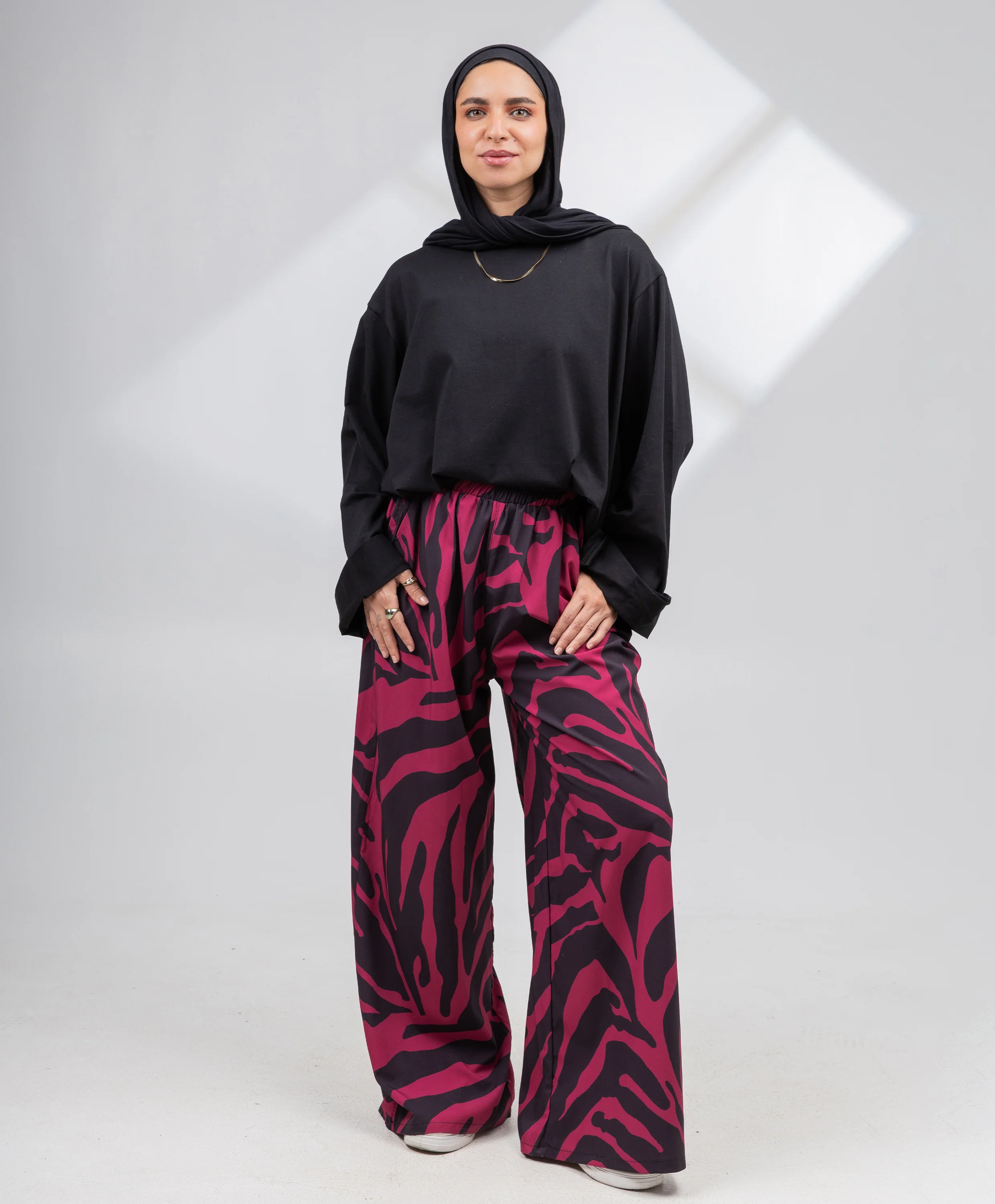 Printed Satin Pants - Image 7