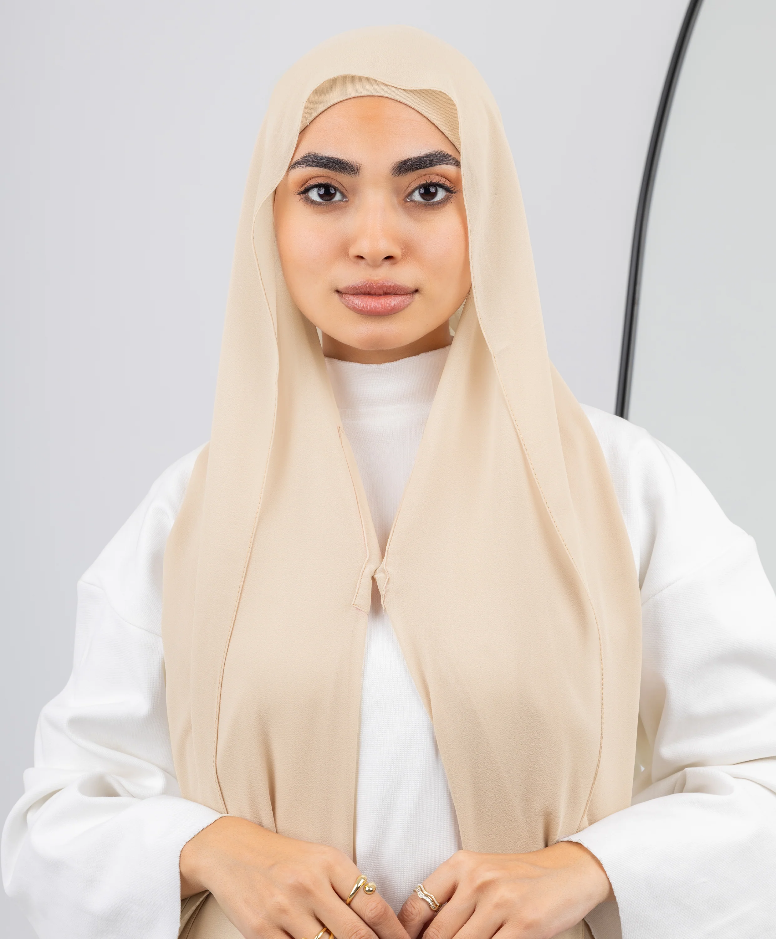 Ready Wrap Chiffon Magnetic Scarf - Image 9
