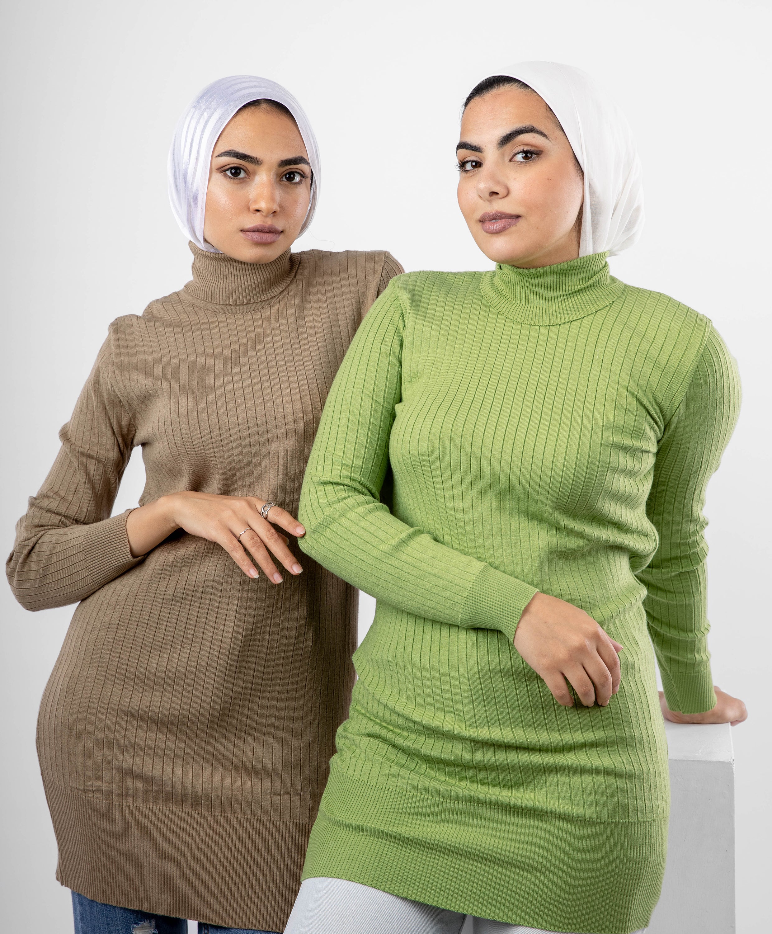 Ribbed Long Pullover