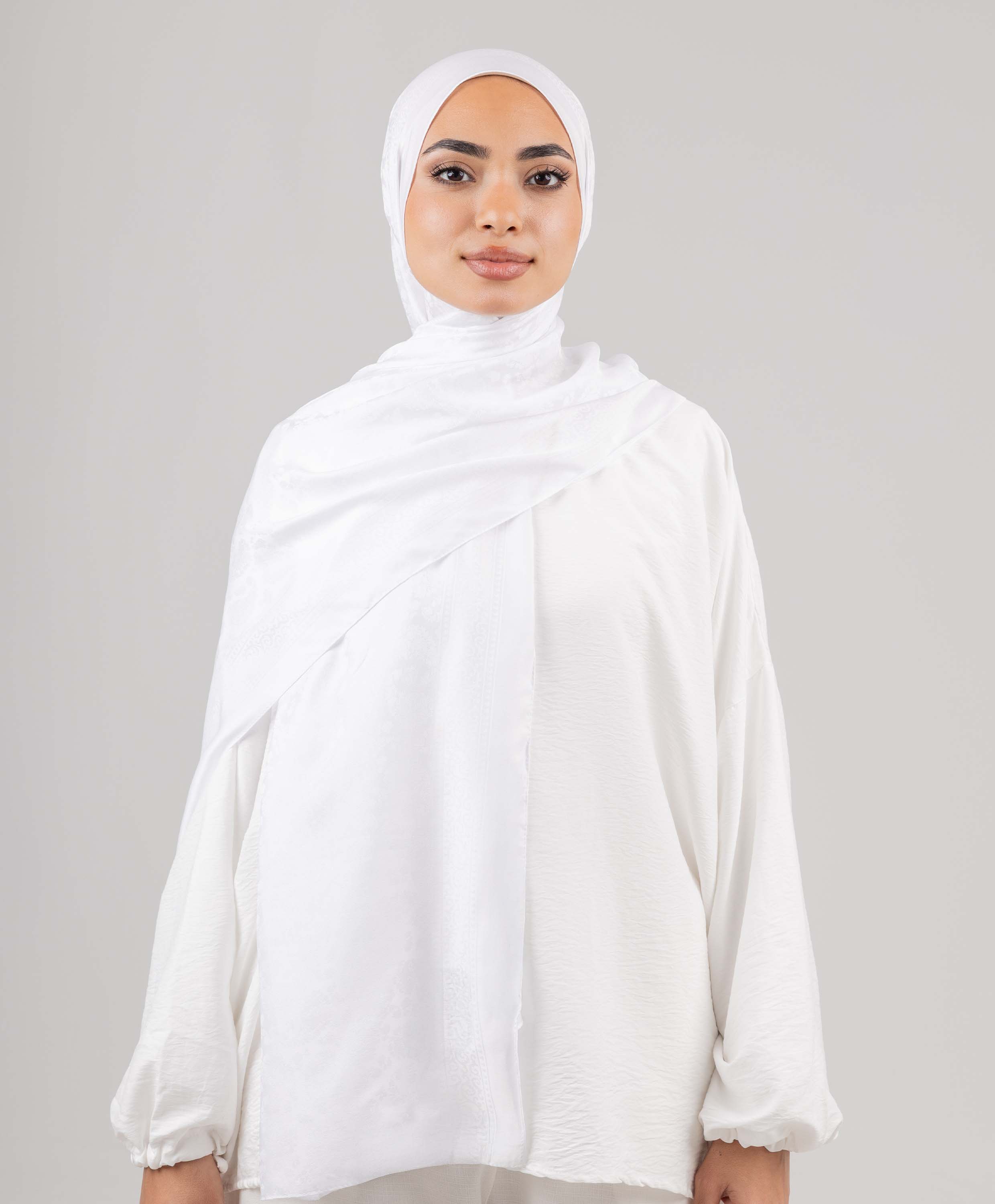 Satin Jacquard Scarf - Image 3