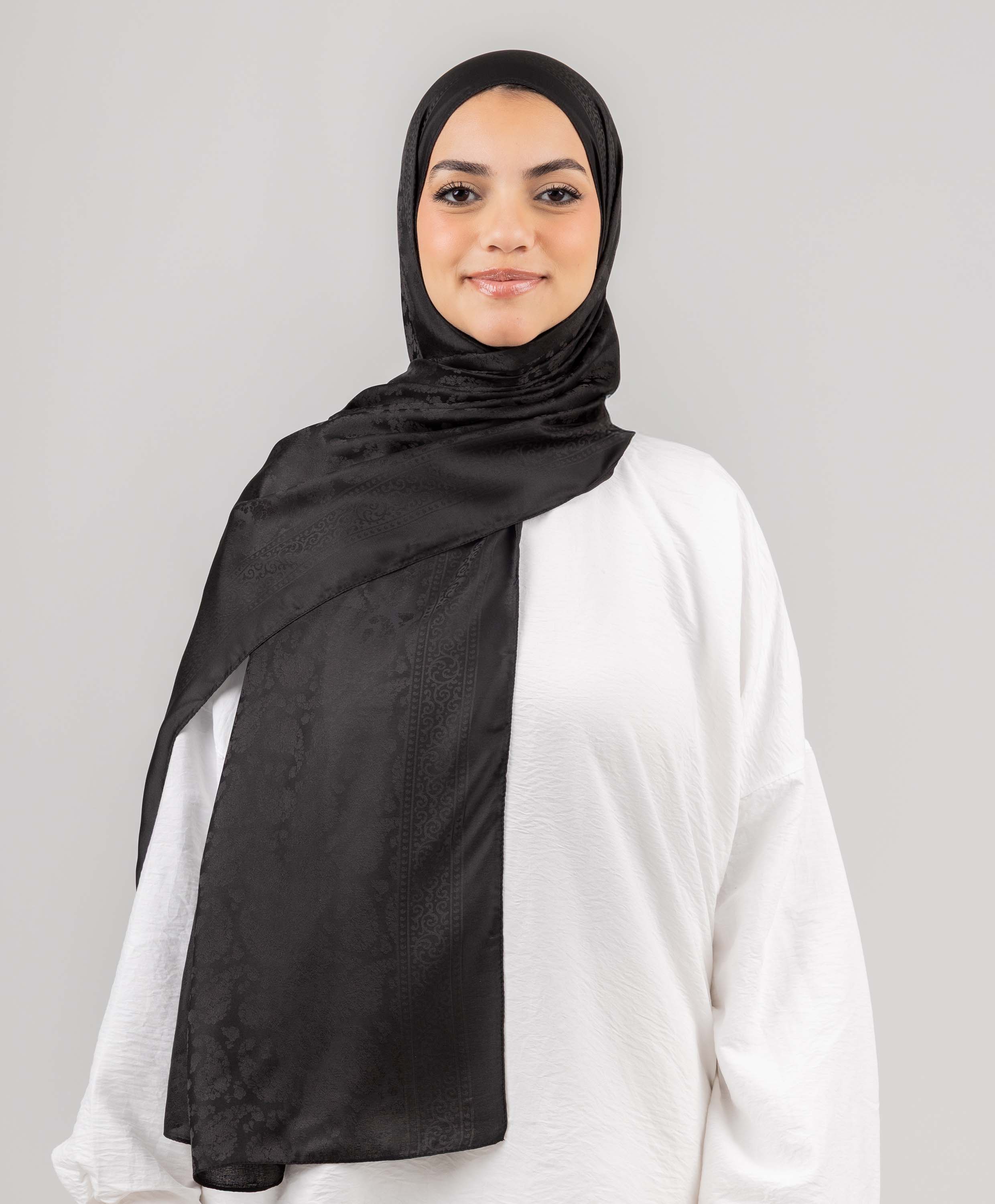 Satin Jacquard Scarf - Image 9