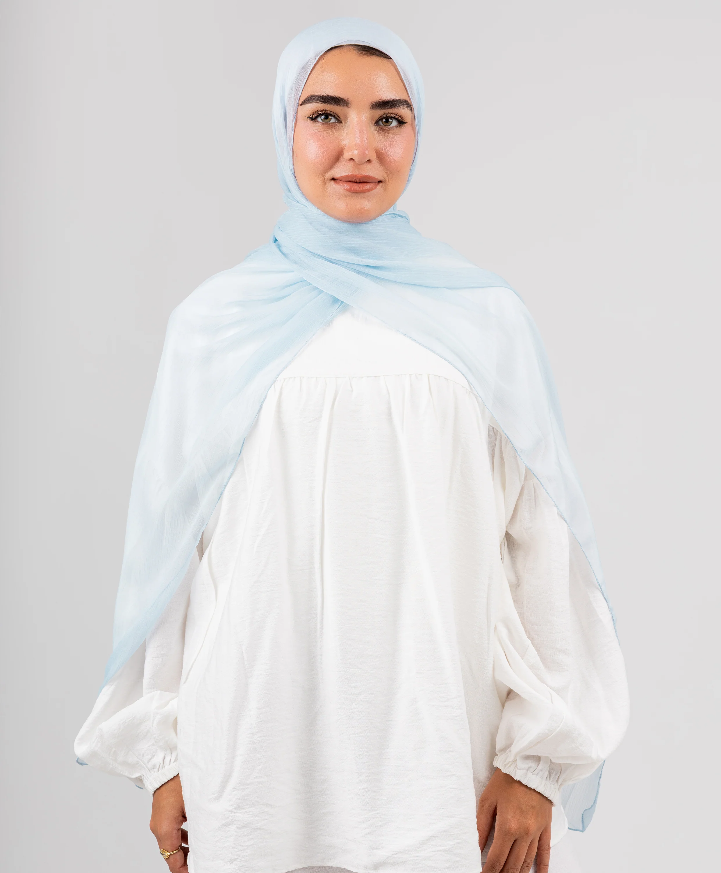 Soft Silk Crinkle Scarf - Image 16