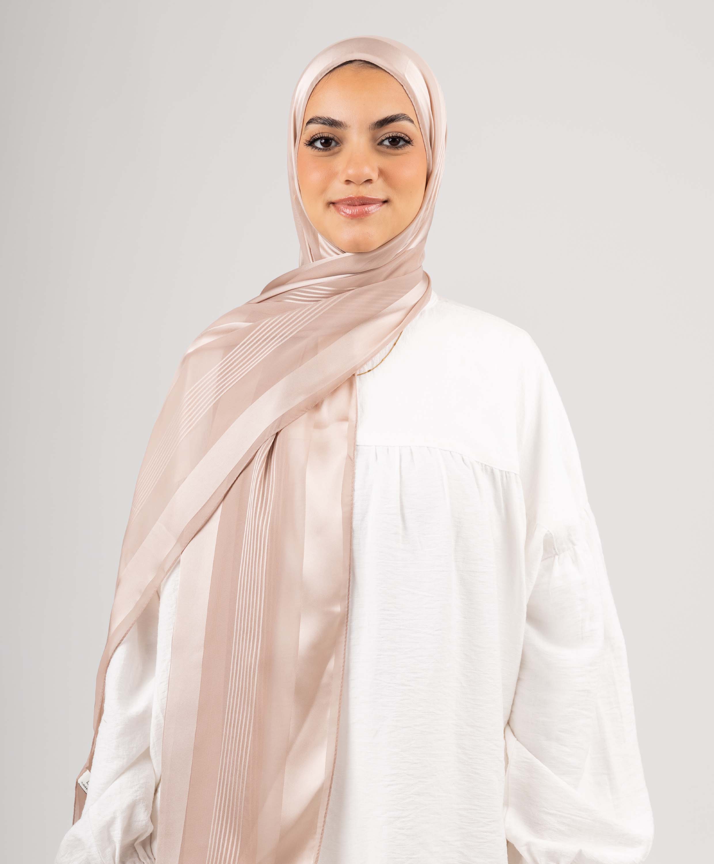 Stately Satin Chiffon Scarf - Image 7