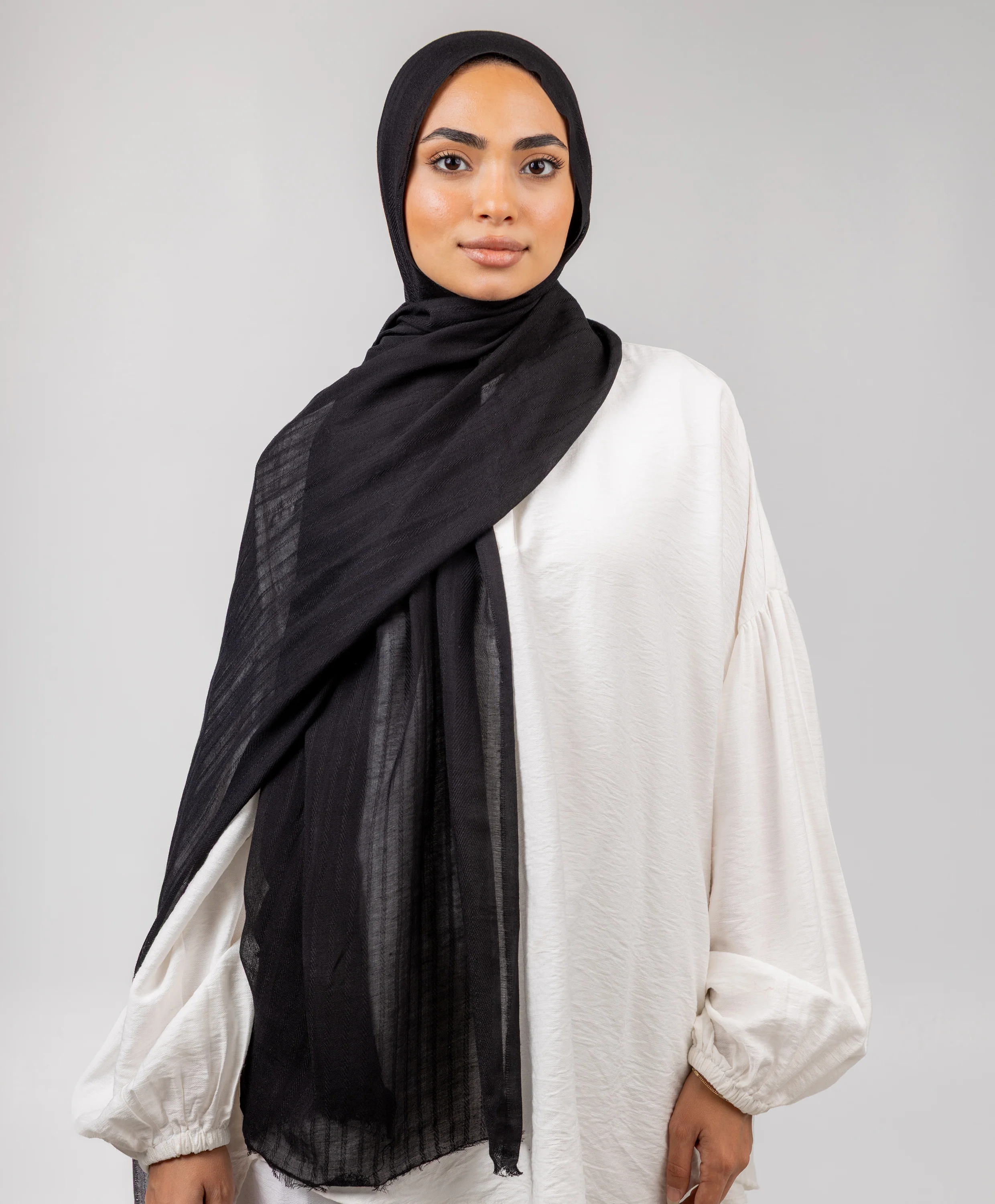 Stripe Linen Scarf - Image 4