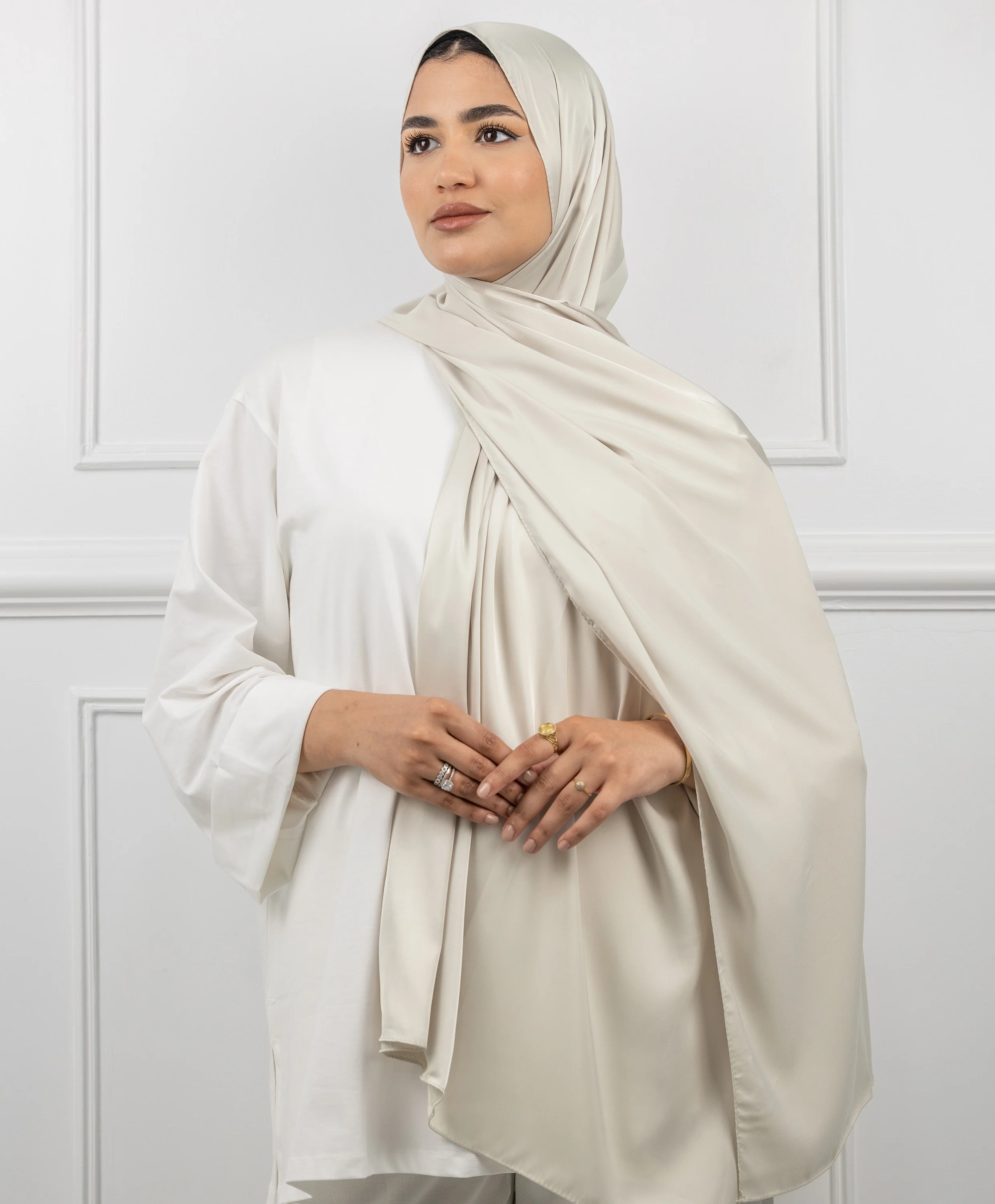 Striped Satin Scarf - Image 6