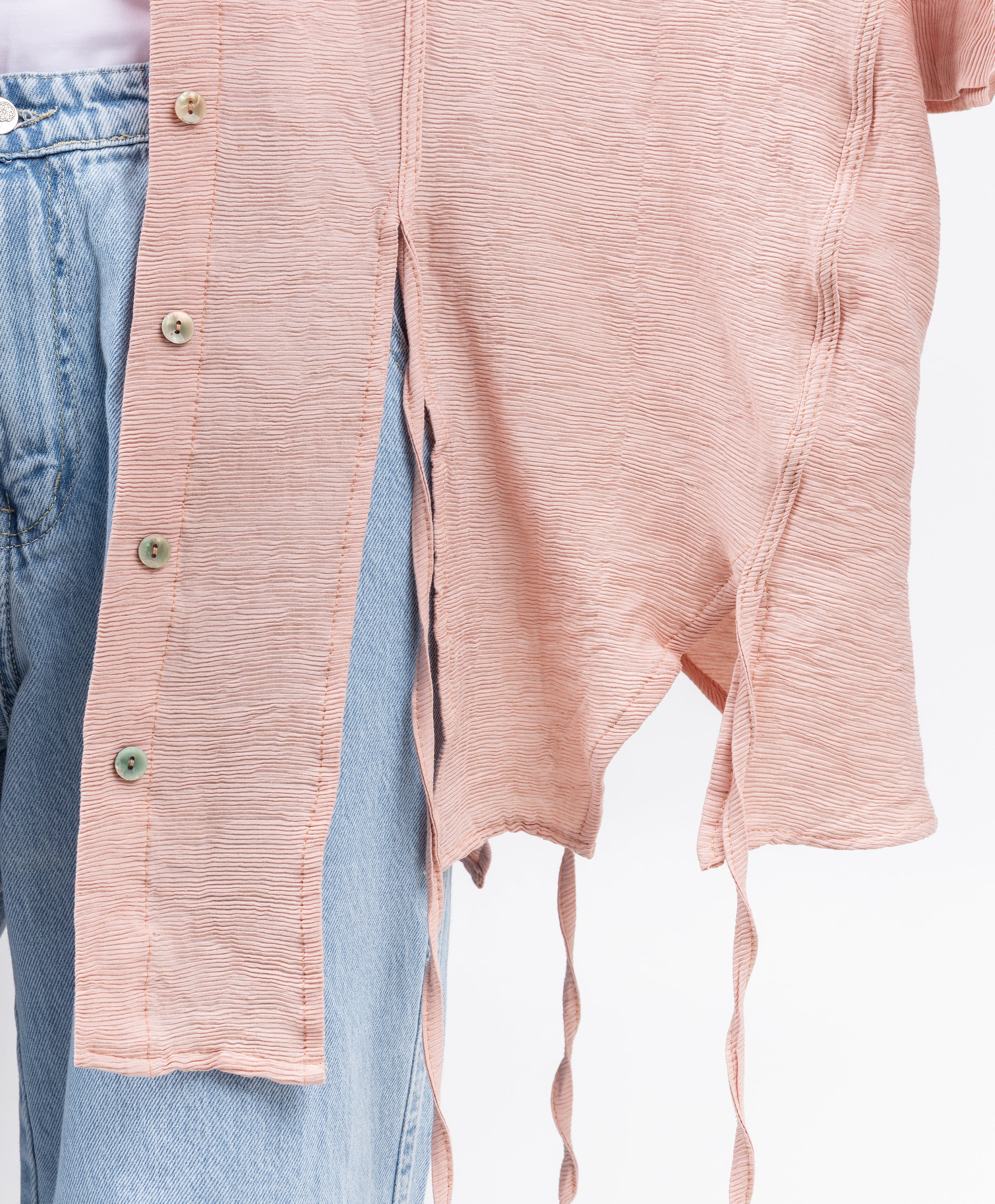 Tassel Linen Shirt - Image 3