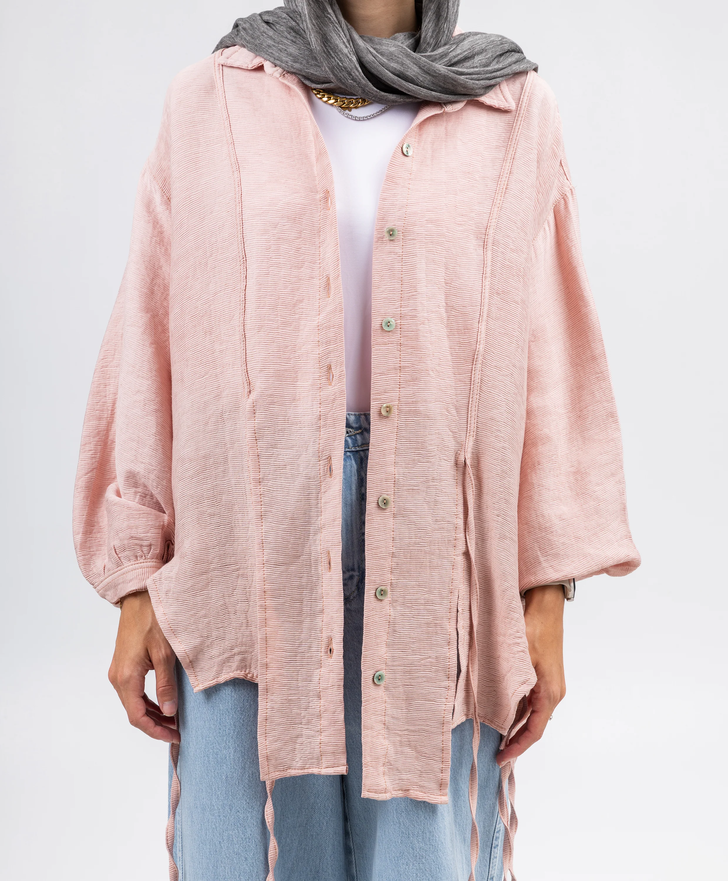 Tassel Linen Shirt - Image 6